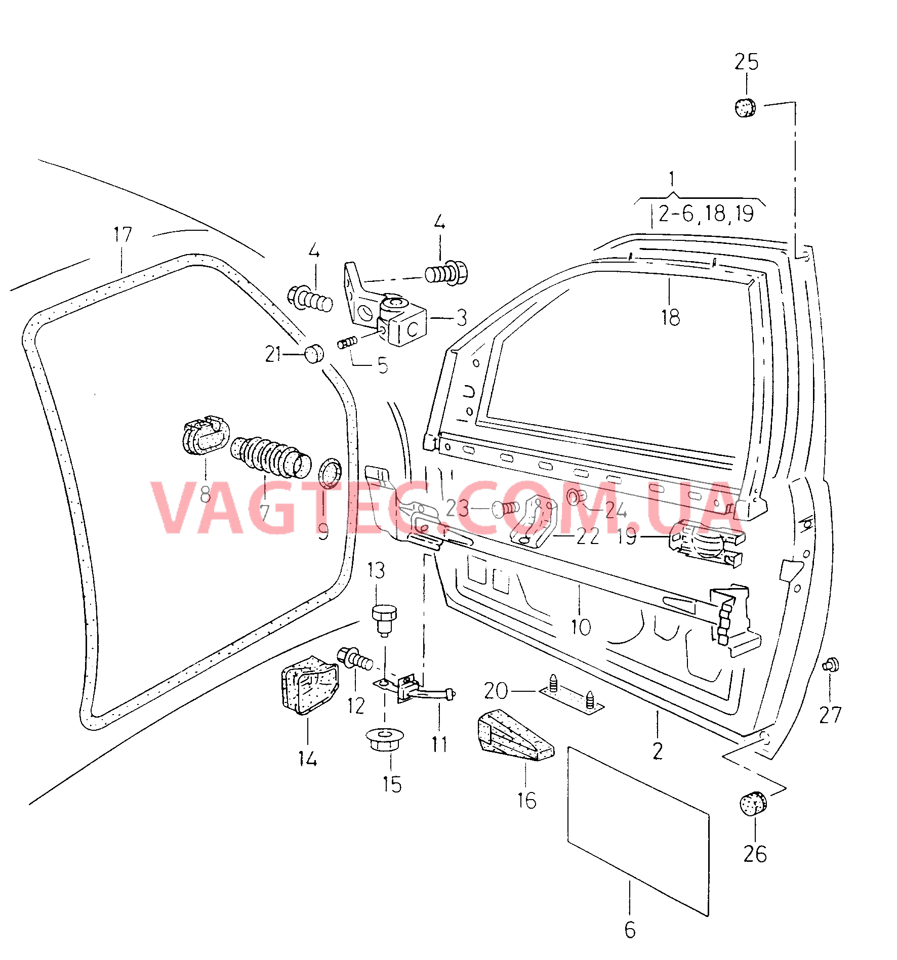 Двери Петля двери Уплотнитель двери Фиксатор двери  для SEAT Inca 2003