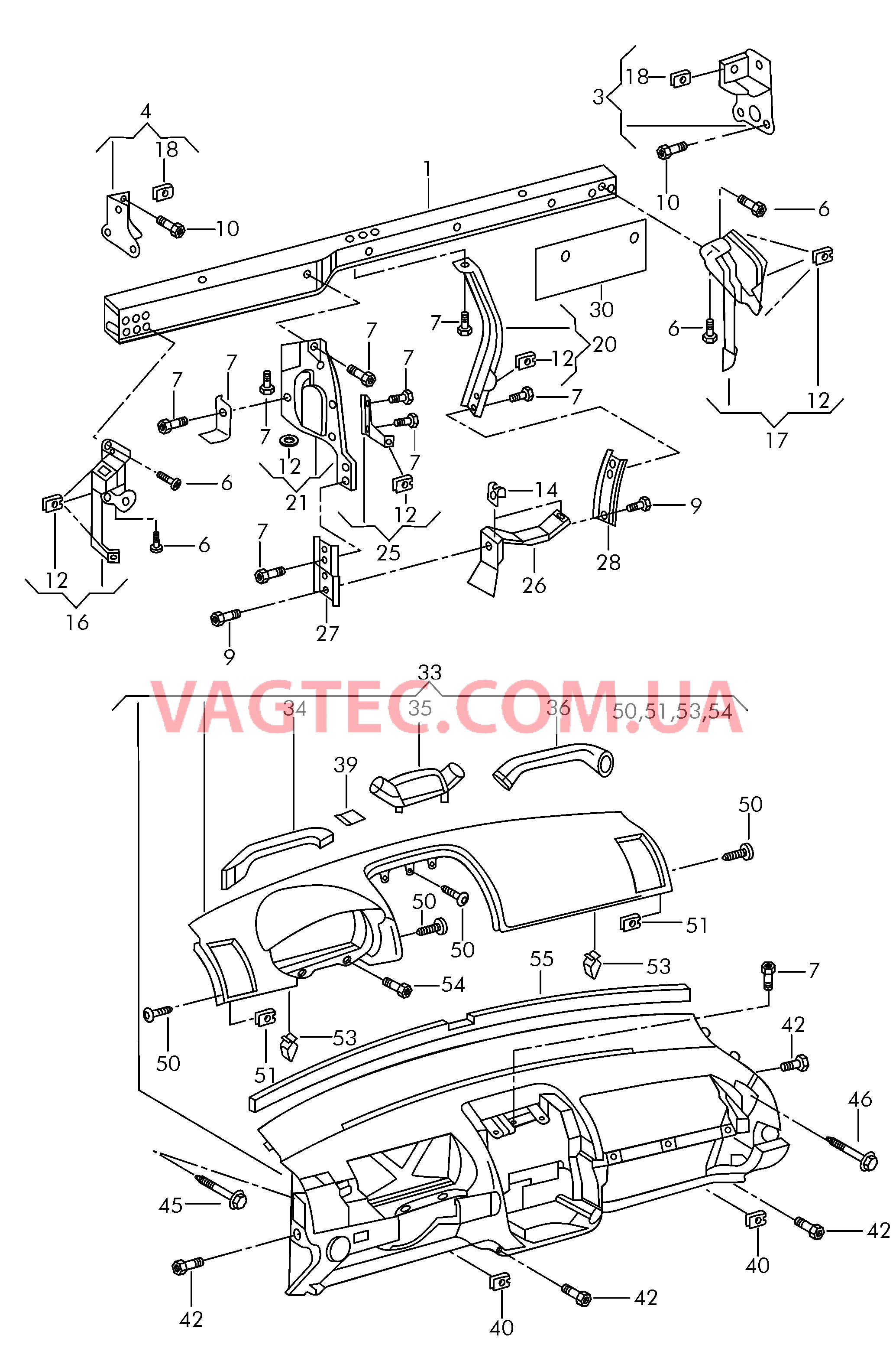 Панель приборов Детали, встроен. в пан. приб.  для VOLKSWAGEN Polo 2005-1