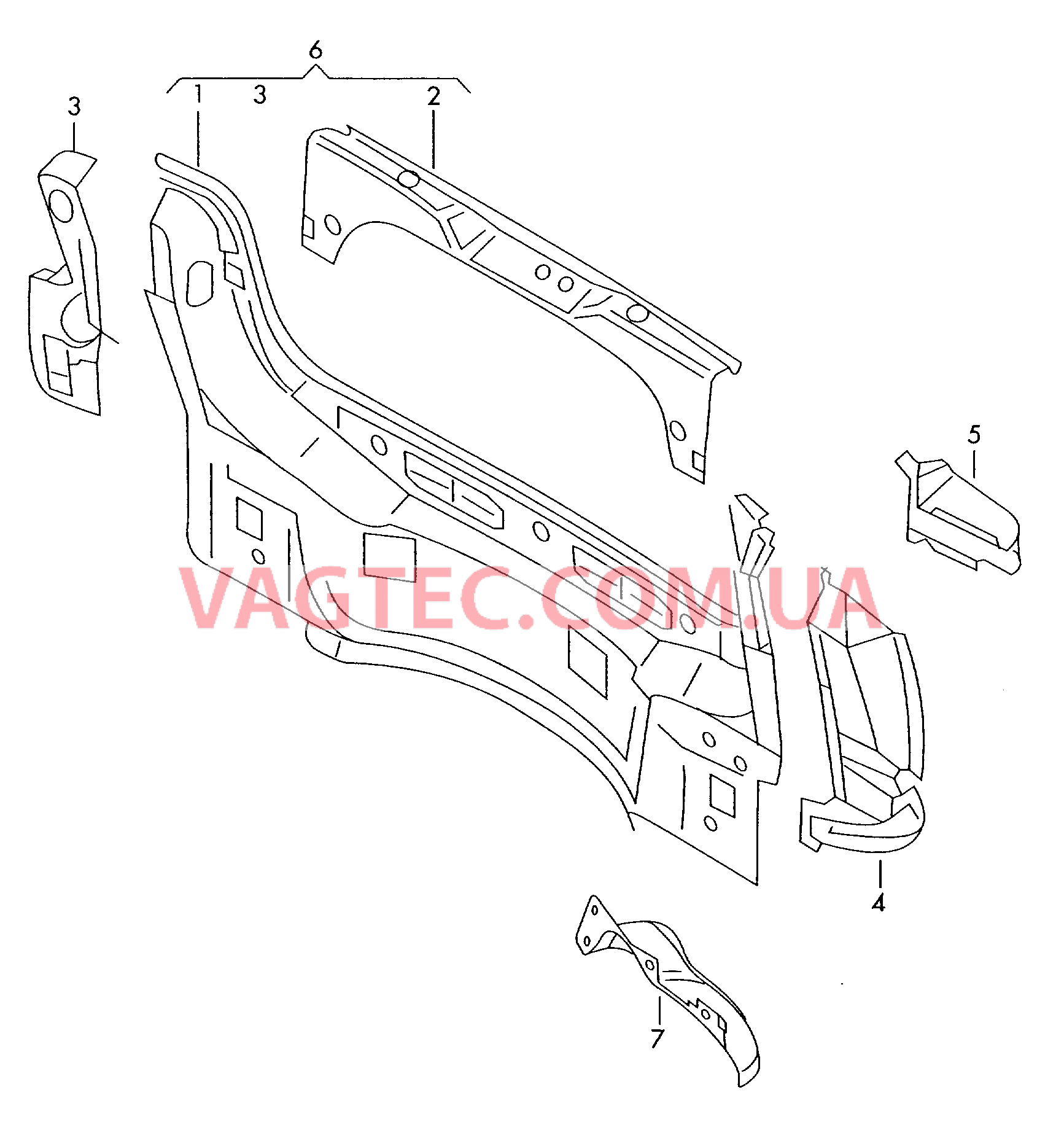 Задняя панель  для SEAT Arosa 2004