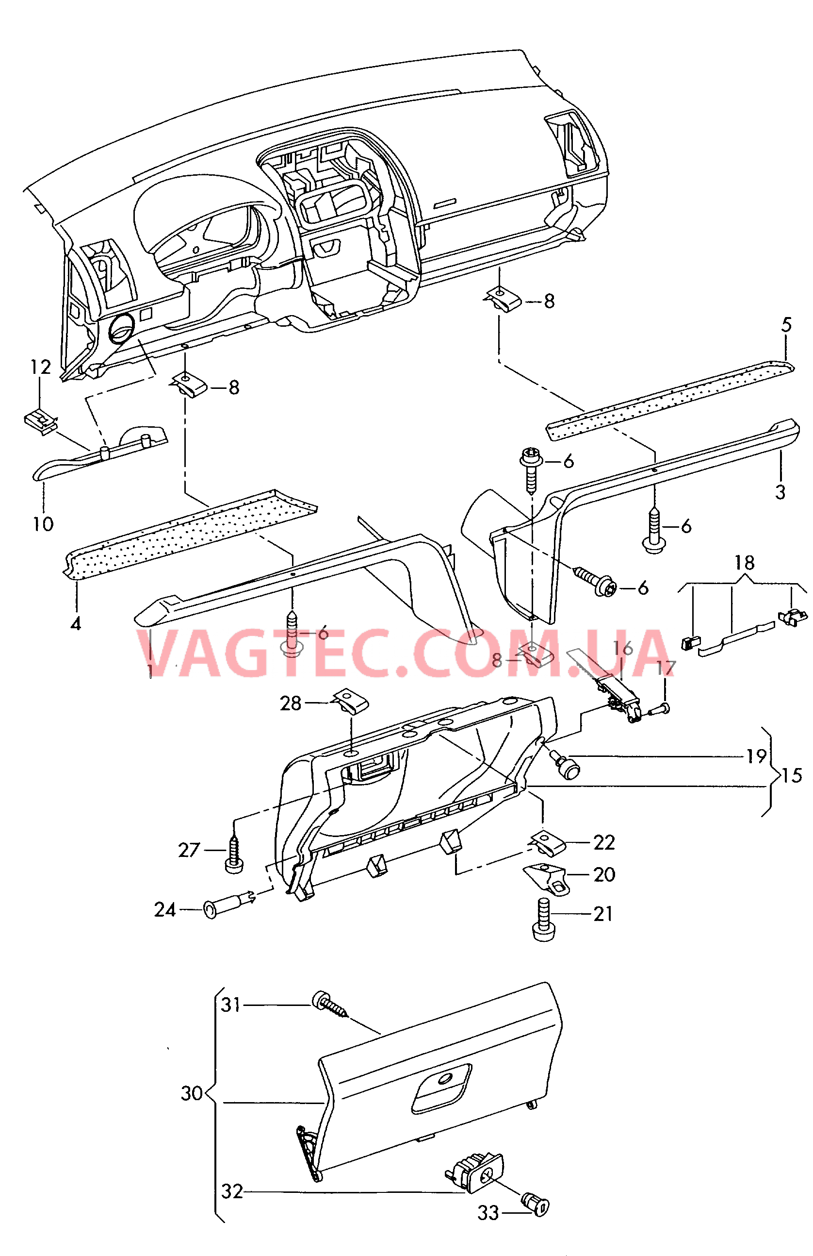 Детали, встроен. в панель приборов  VW РOLO   для VOLKSWAGEN POCC 2009