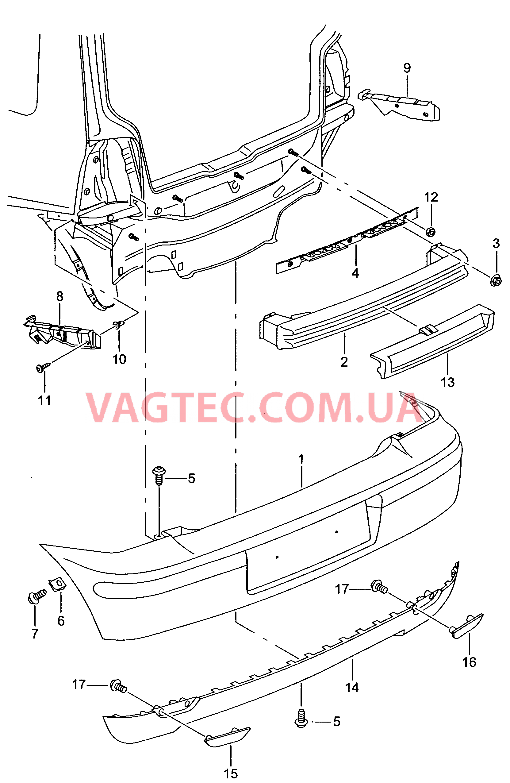 Бампер  для SEAT Arosa 2004