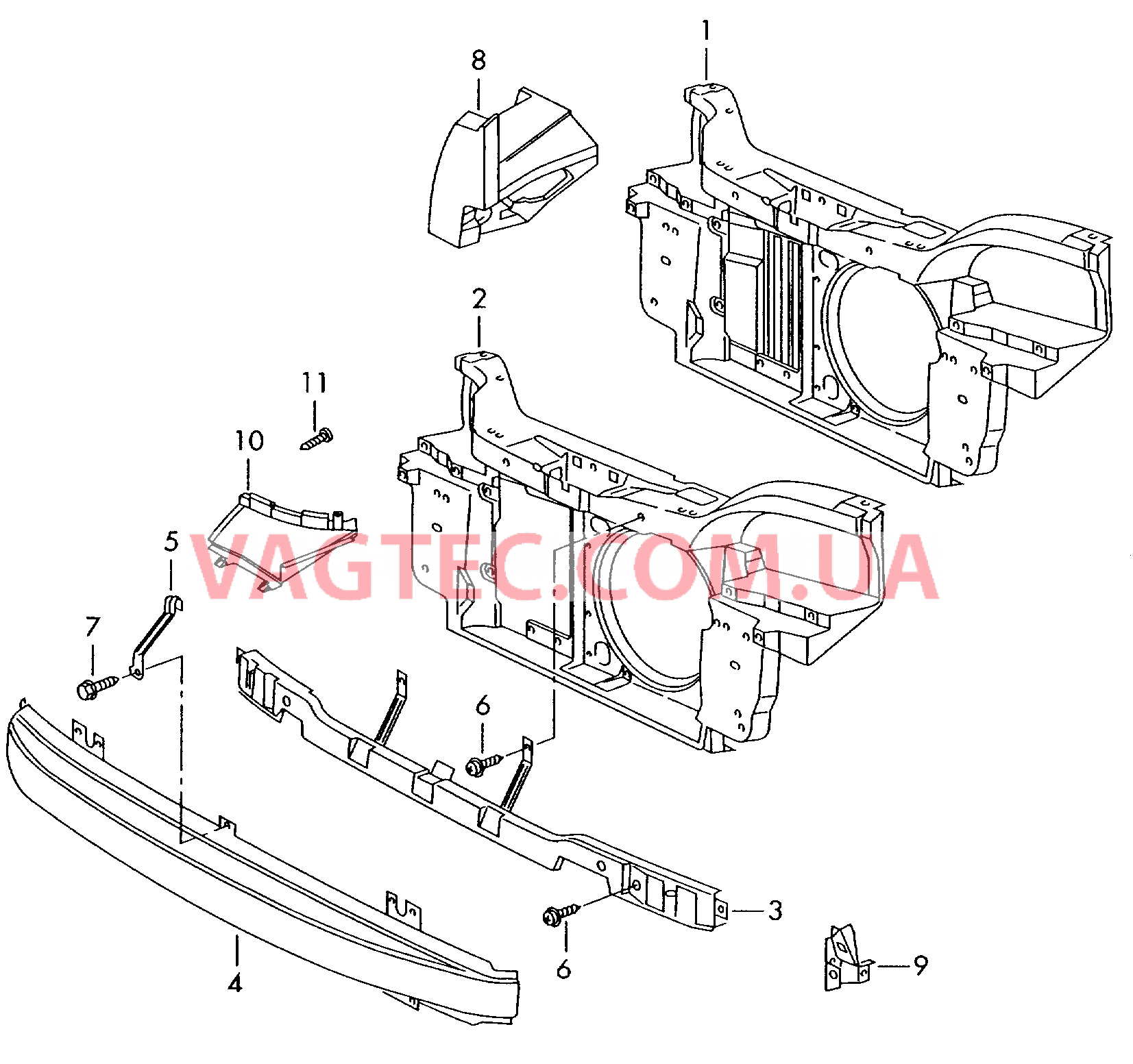 Передняя часть кузова  для SEAT Arosa 2001