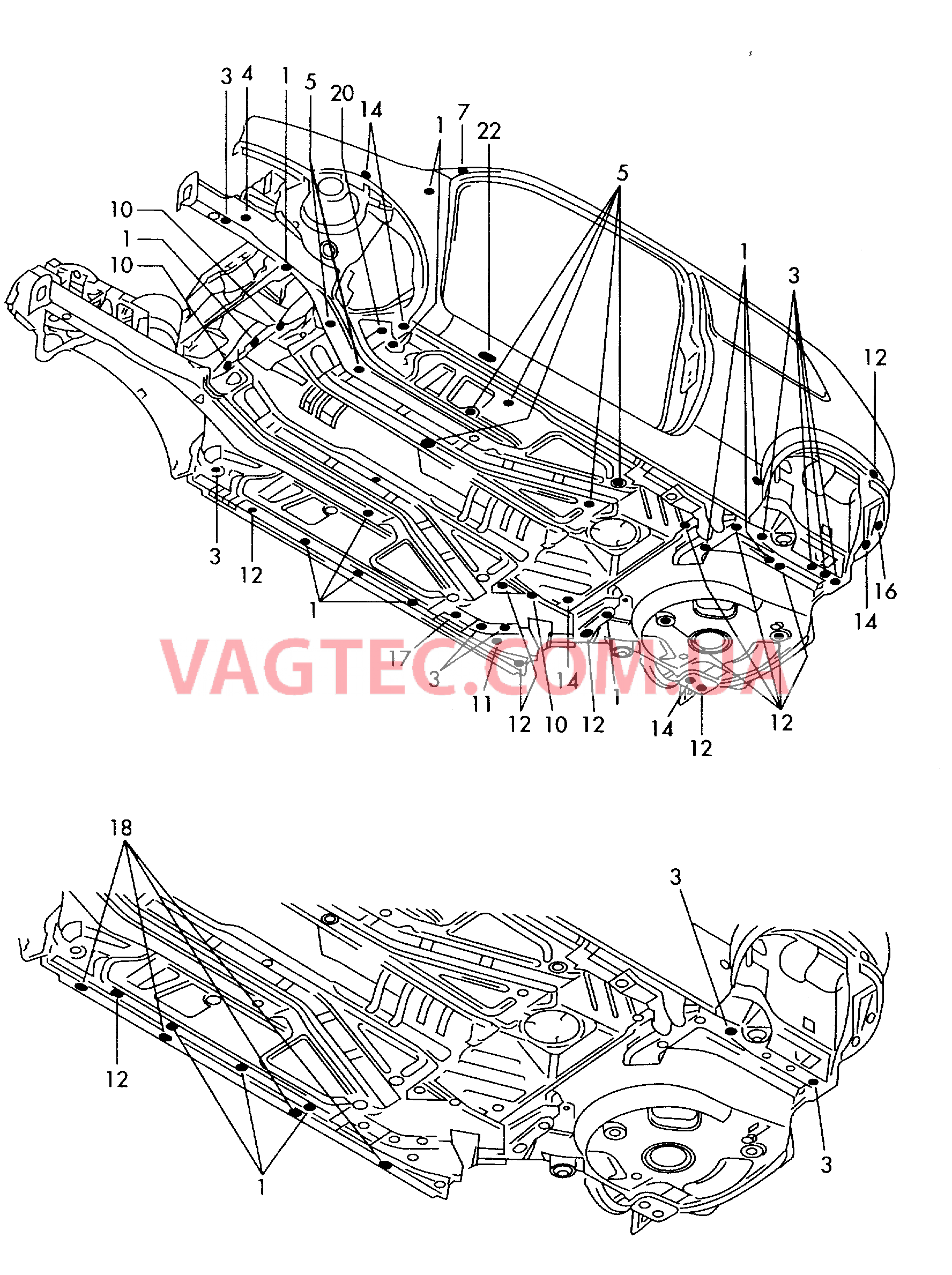 Заглушка Детали нижней части кузова  для SEAT Arosa 2001