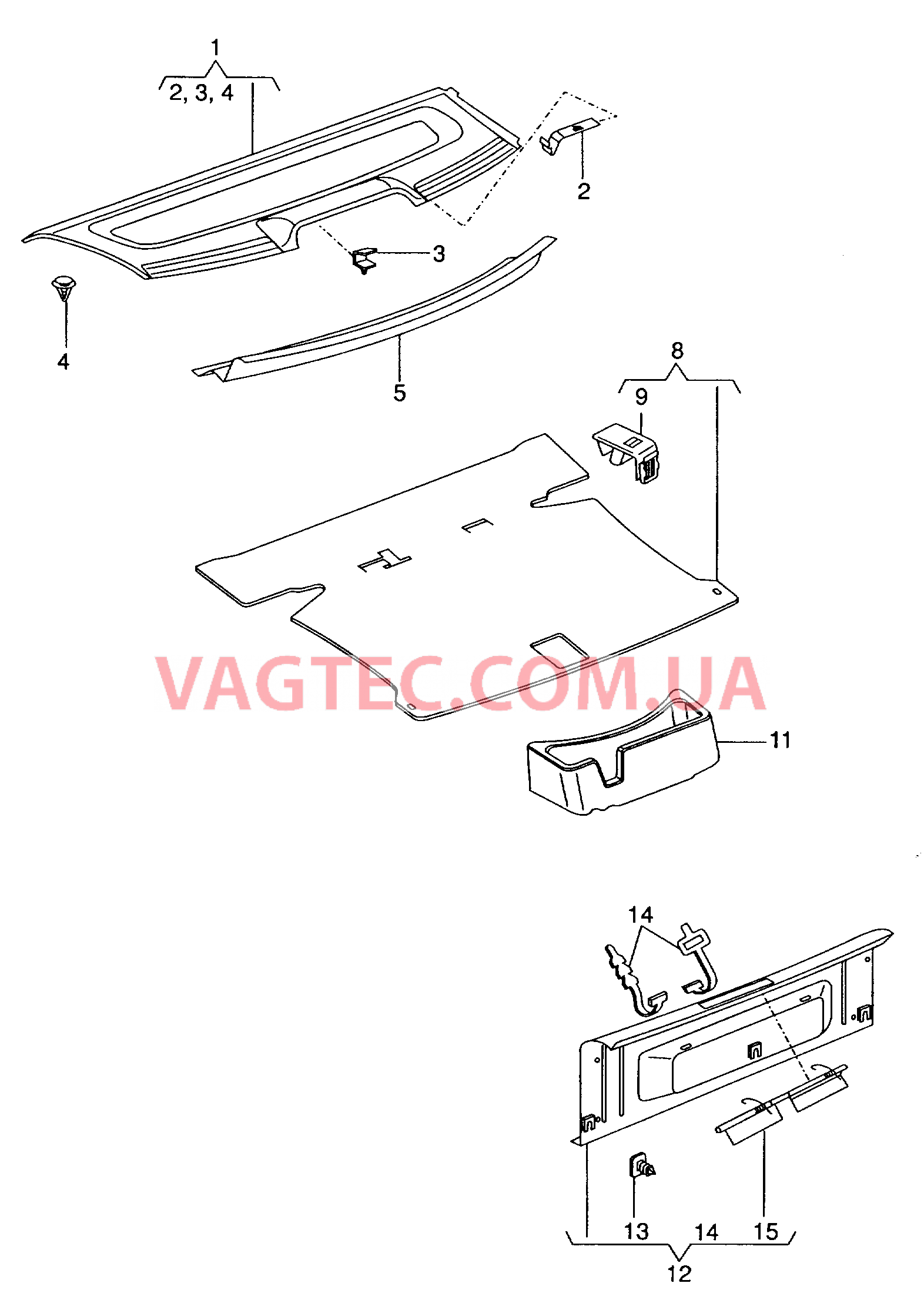 Обивка задней полки  VW РOLO   Коврик багажника VW РOLO  Вставка для пола VW РOLO  Багажное отделение VW РOLO  Накладка для кронштейна замка VW РOLO   для VOLKSWAGEN POCC 2009