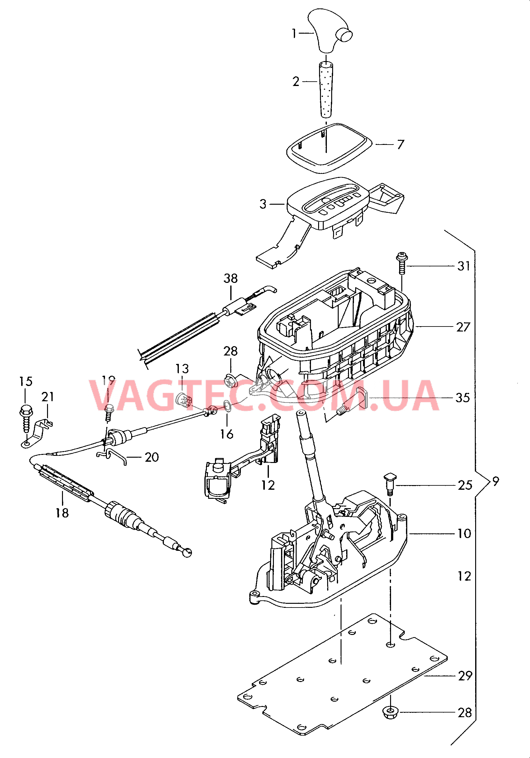 Механизм переключения  для VOLKSWAGEN Polo 2002