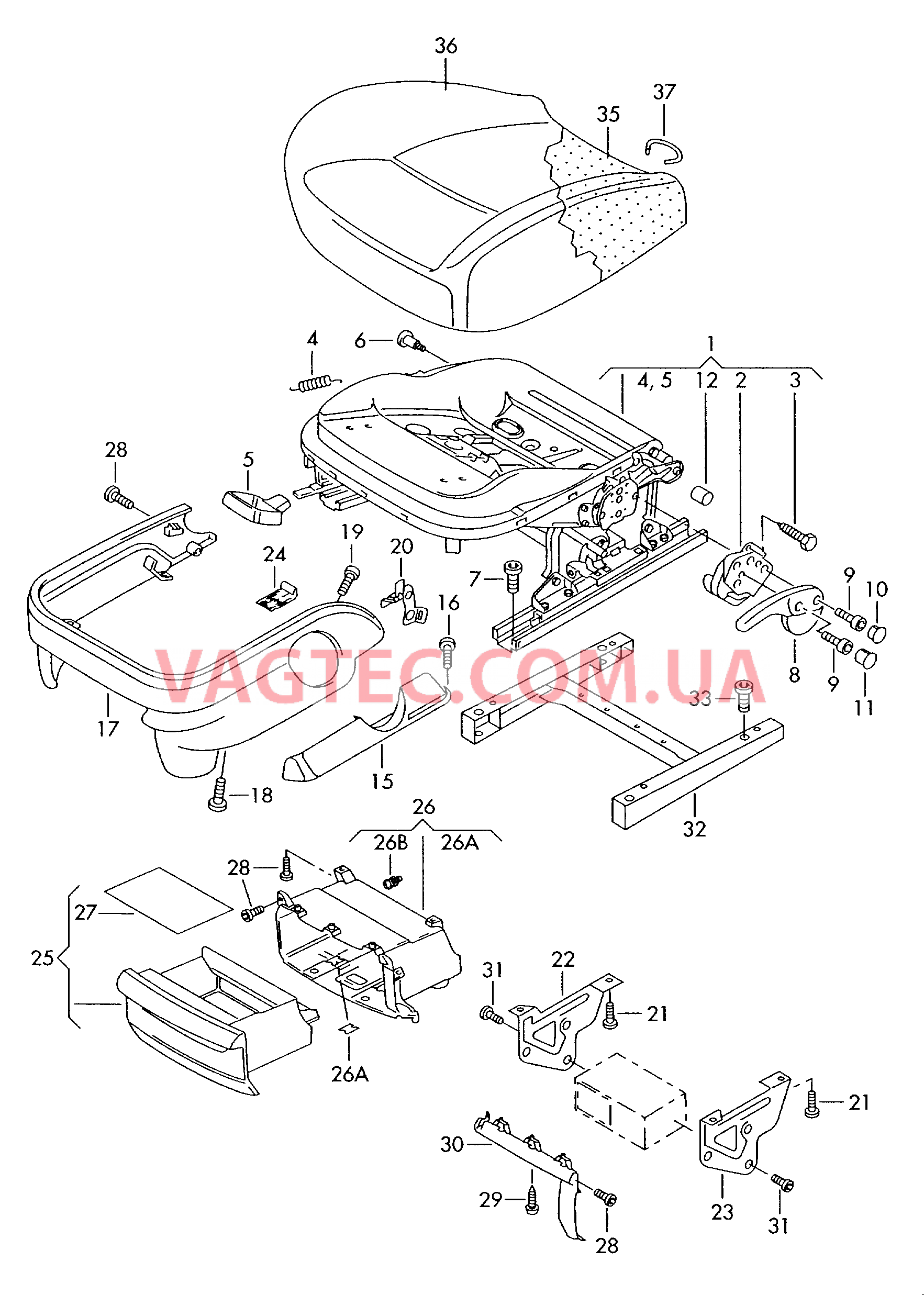 Сиденье  для VOLKSWAGEN Caddy 2009