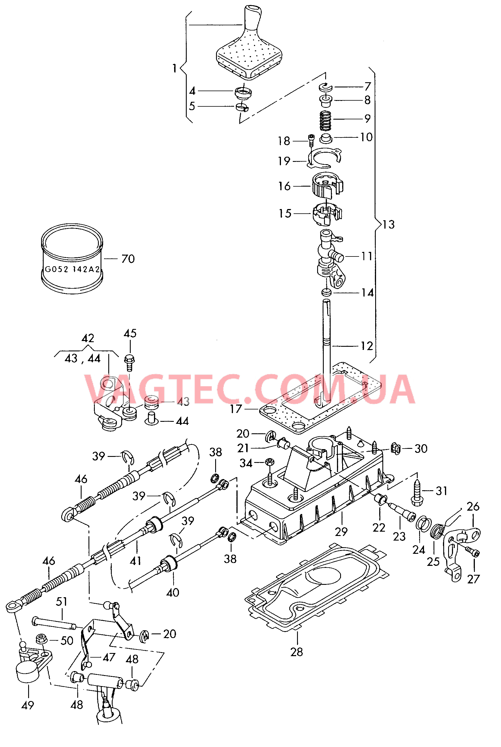 Механизм переключения  F             >> 6L-7-000 001 для SEAT Ibiza 2006