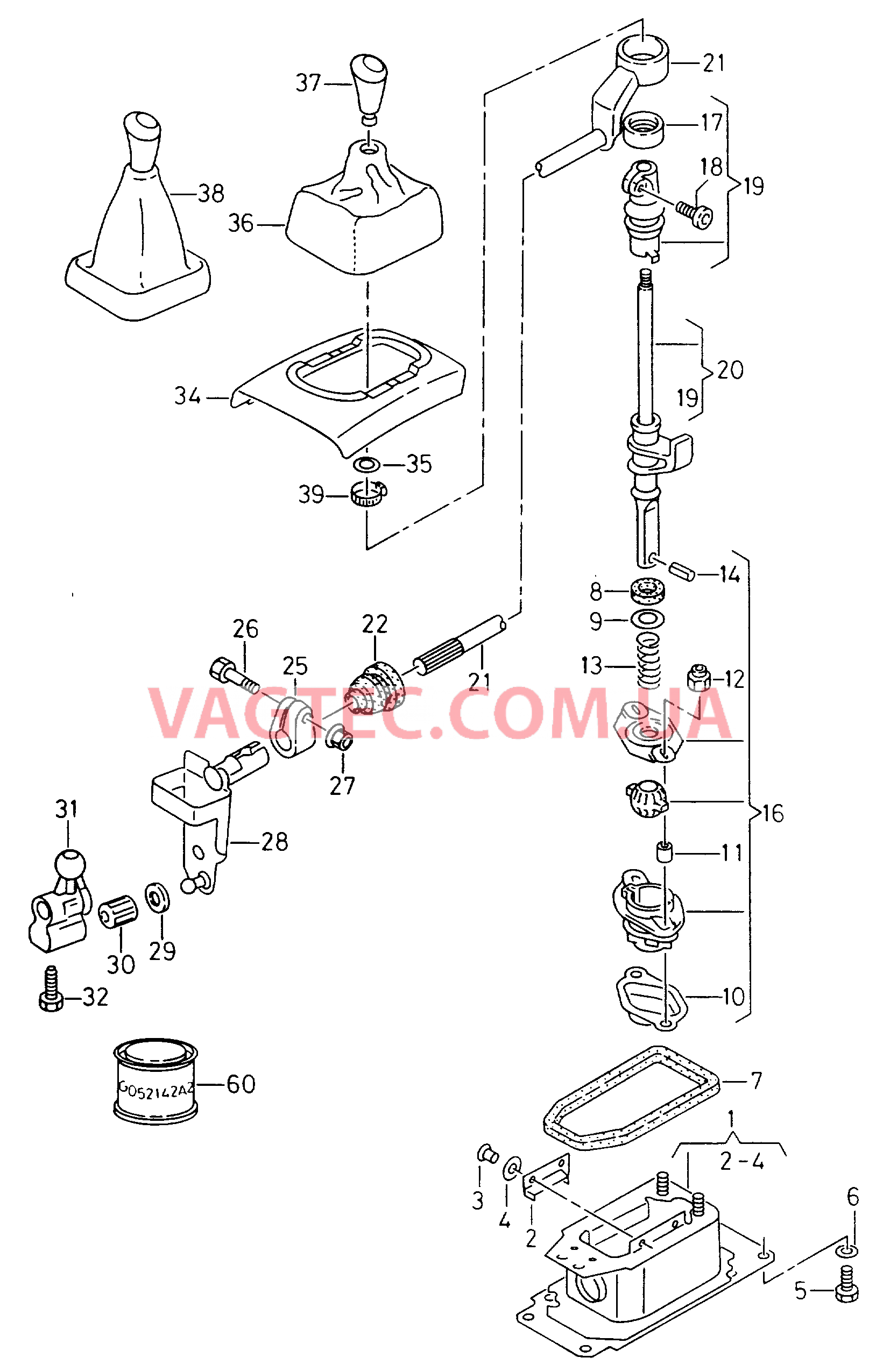 Механизм переключения  для SEAT Inca 2002