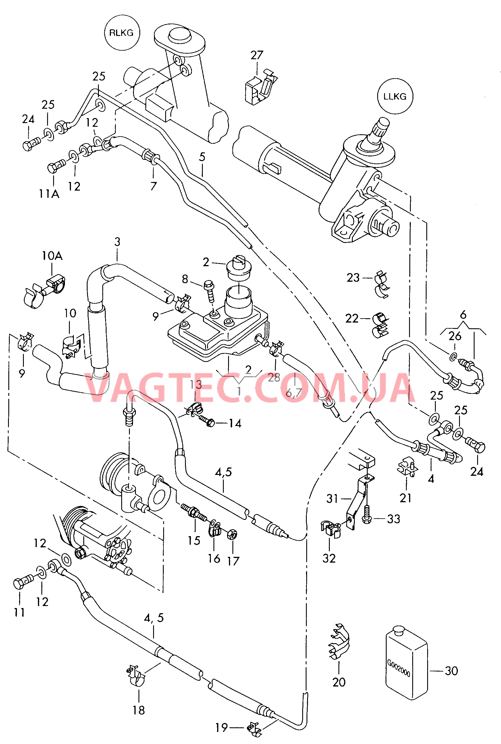 Масляный бачок с соединительными деталями, шлангами   F 6H-X-002 041>> для SEAT Arosa 2003