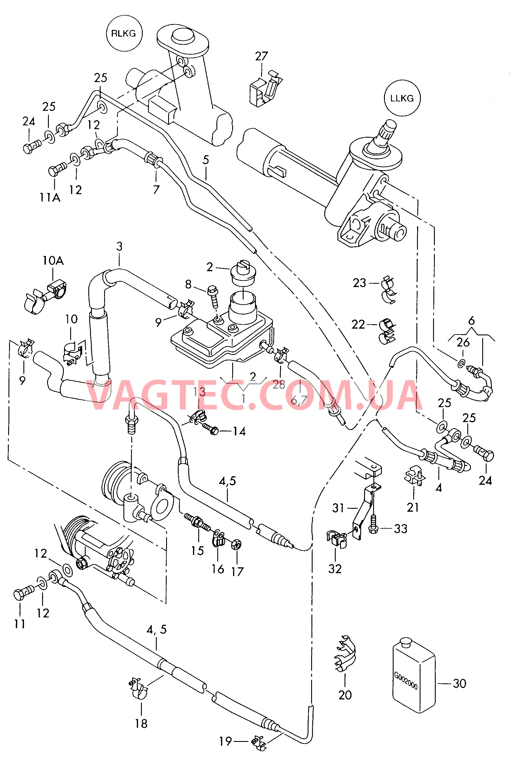 Масляный бачок с соединительными деталями, шлангами   F 6H-X-002 041>> для SEAT Arosa 2001