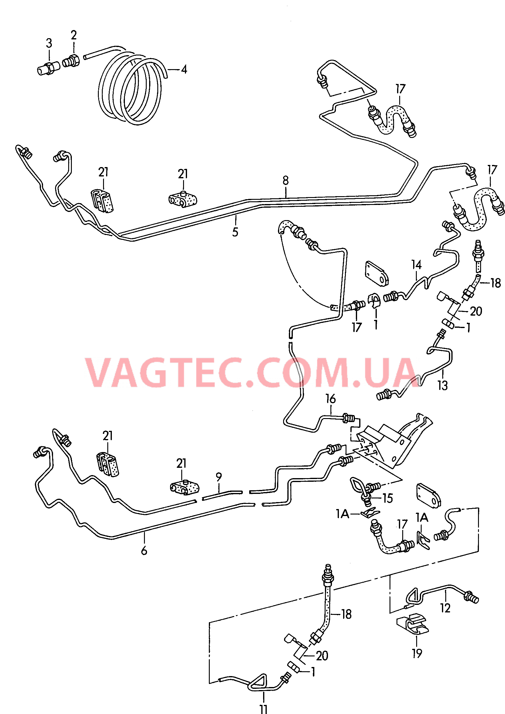 Тормозная трубка Тормозной шланг  для VOLKSWAGEN Caddy 2003