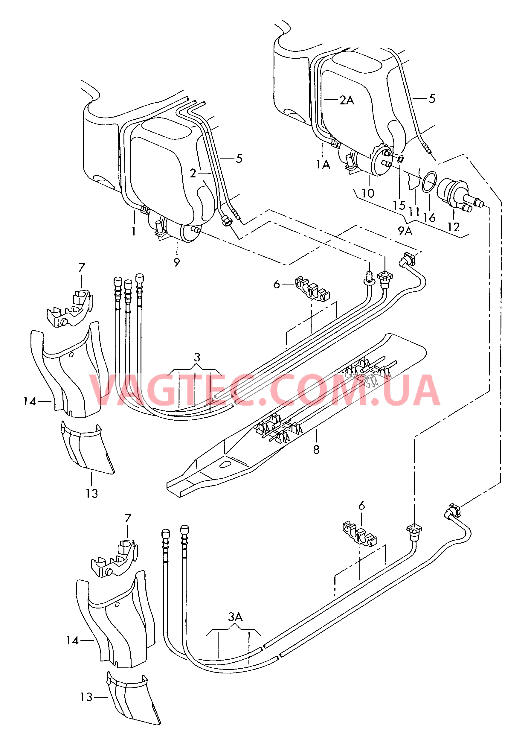 Топливопровод Топливный фильтр  для VOLKSWAGEN Polo 2005-1