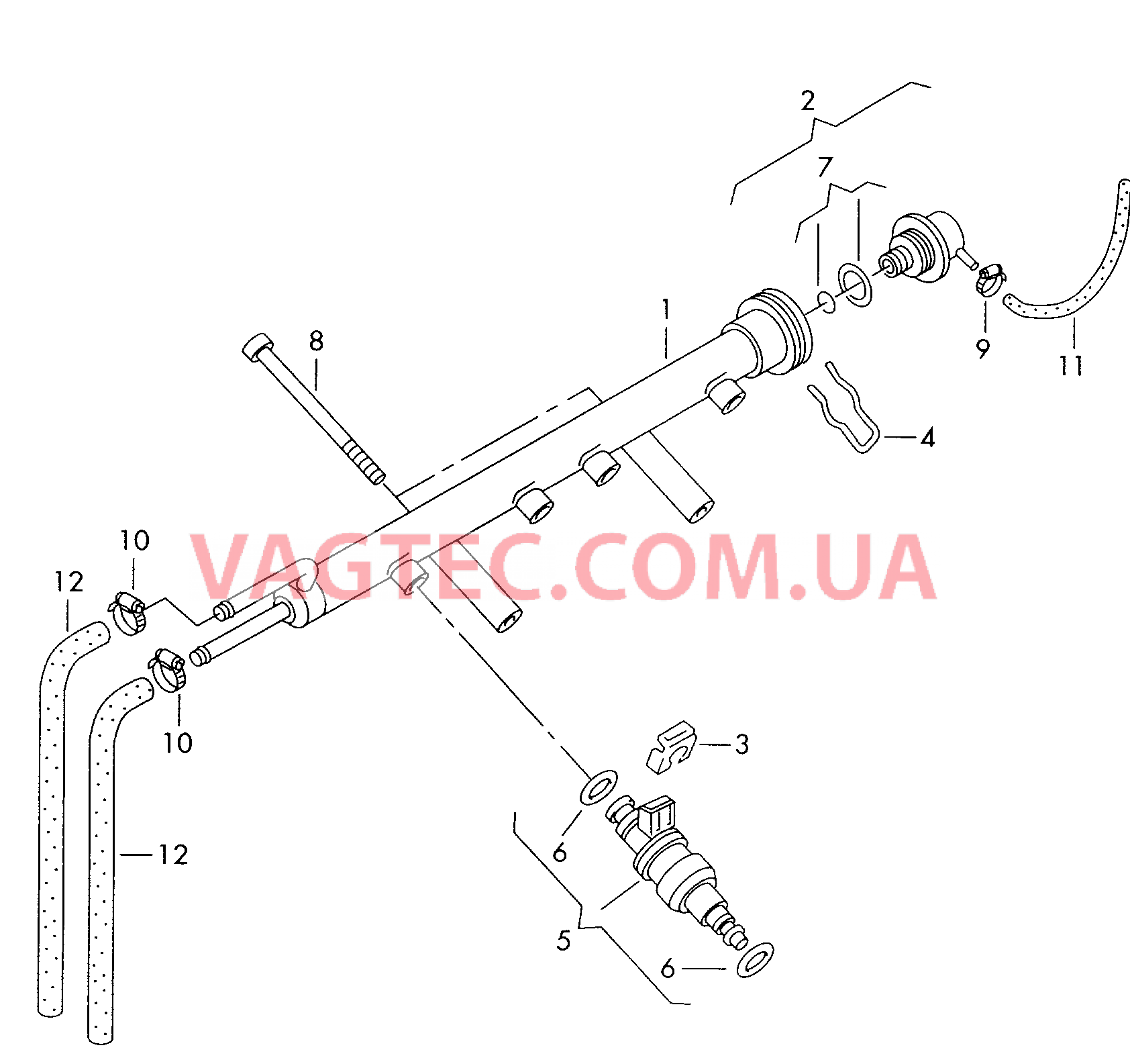 Распределитель топлива  для SEAT Ibiza 2001