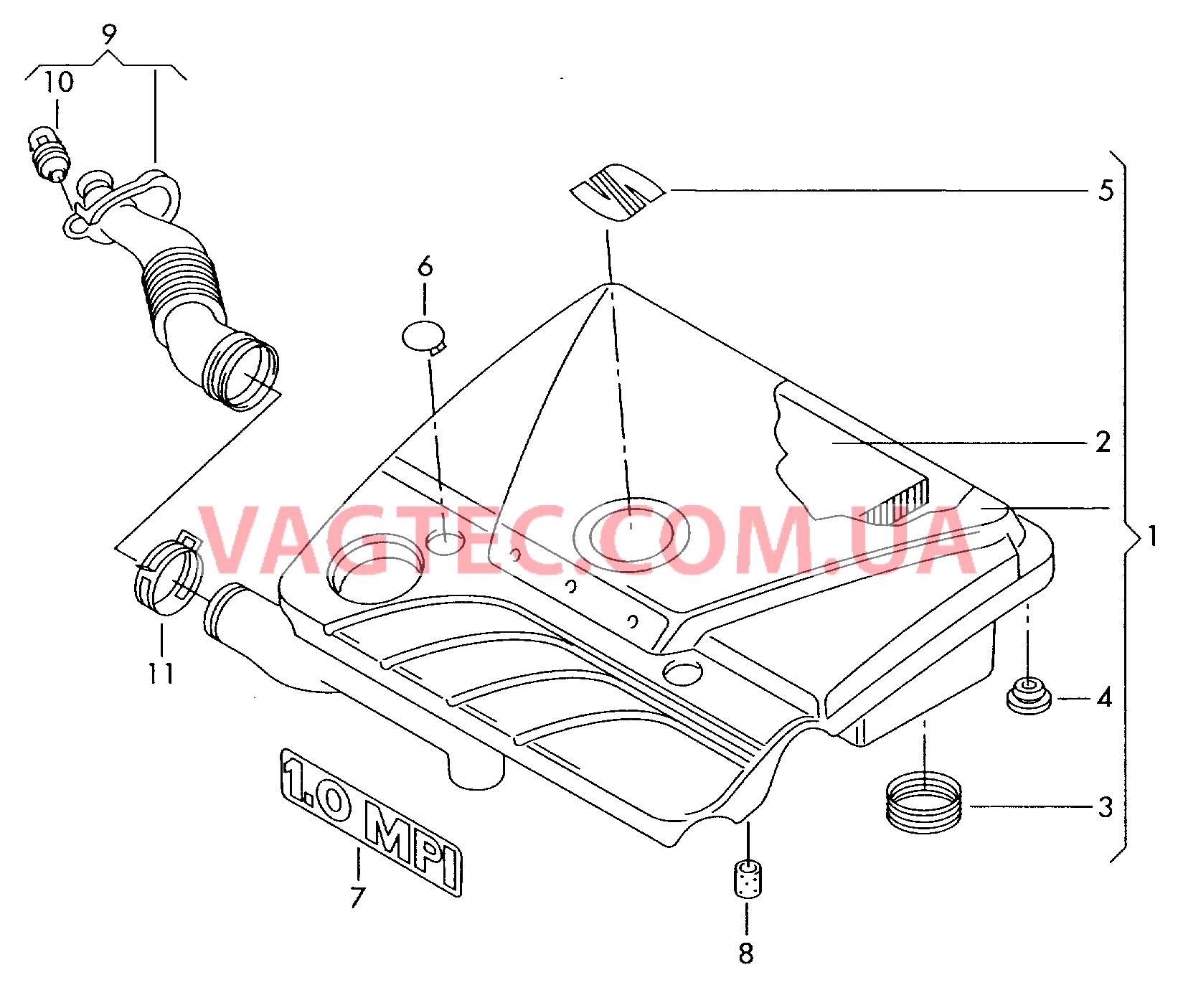 Воздушный фильтр  для SEAT Arosa 2003