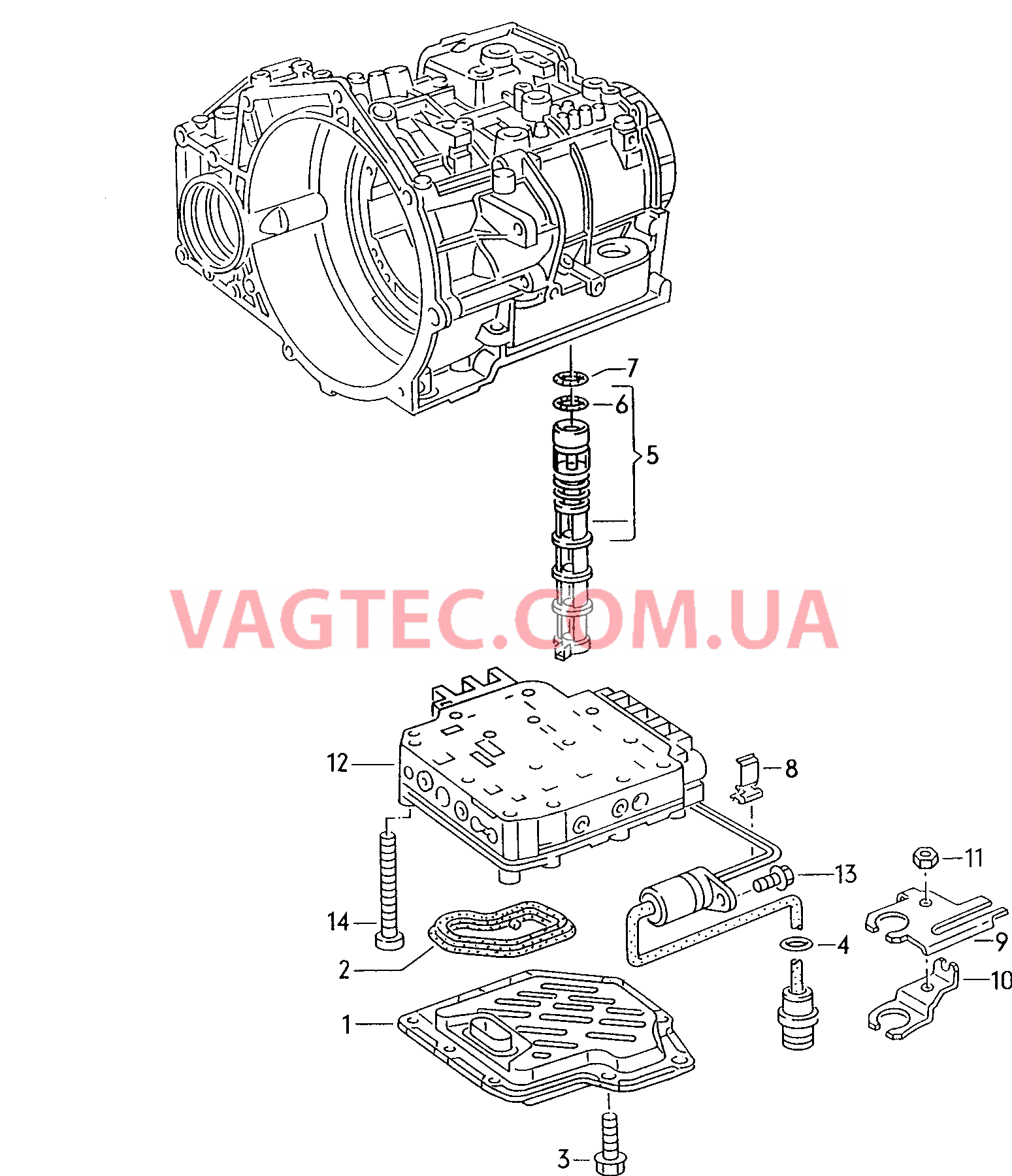 Блок клапанов АКП Фильтр масляный, сетчатый для 4-ступенчатой АКП  для SEAT Cordoba 2000