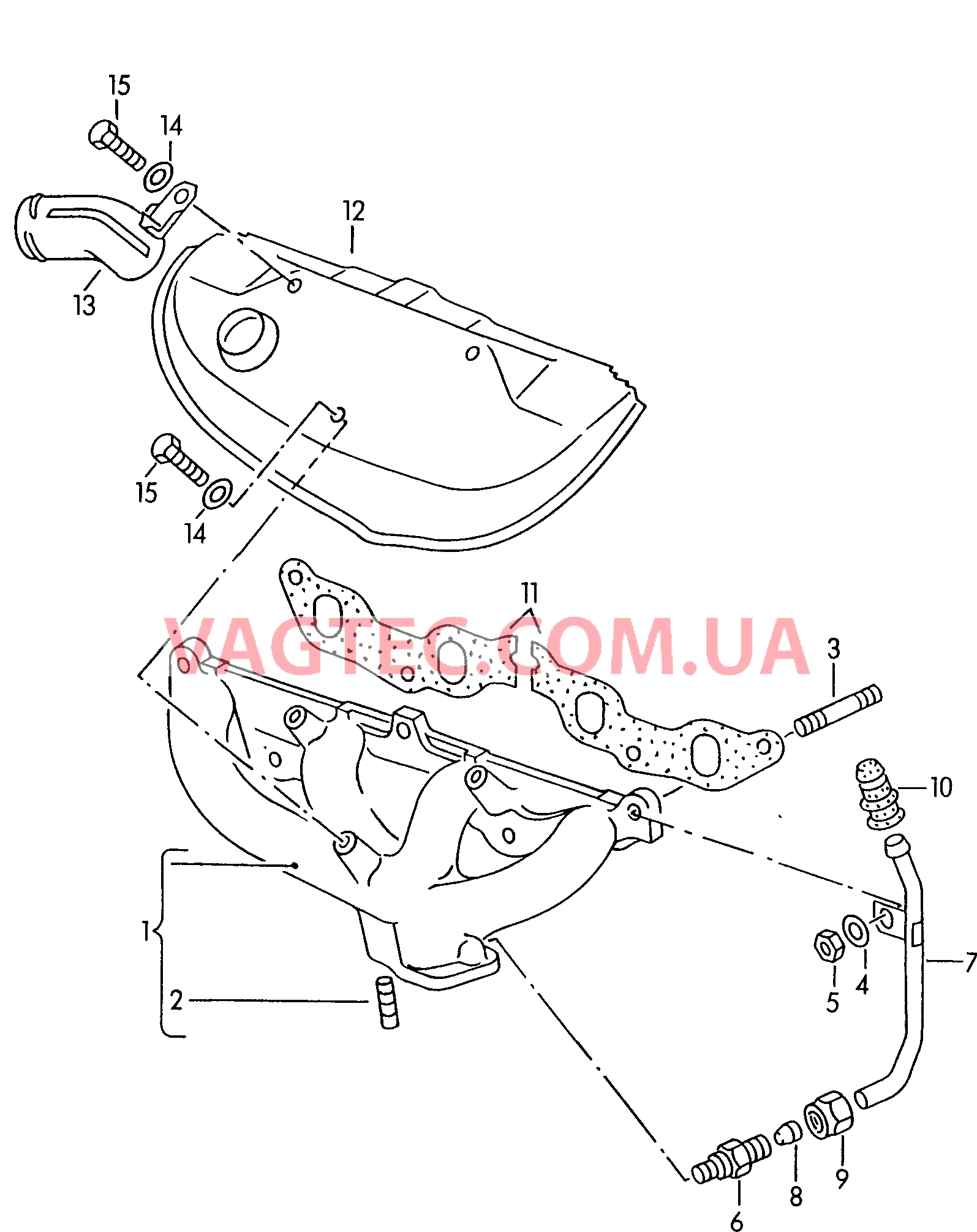 Выпускной коллектор  для SEAT CO 2001