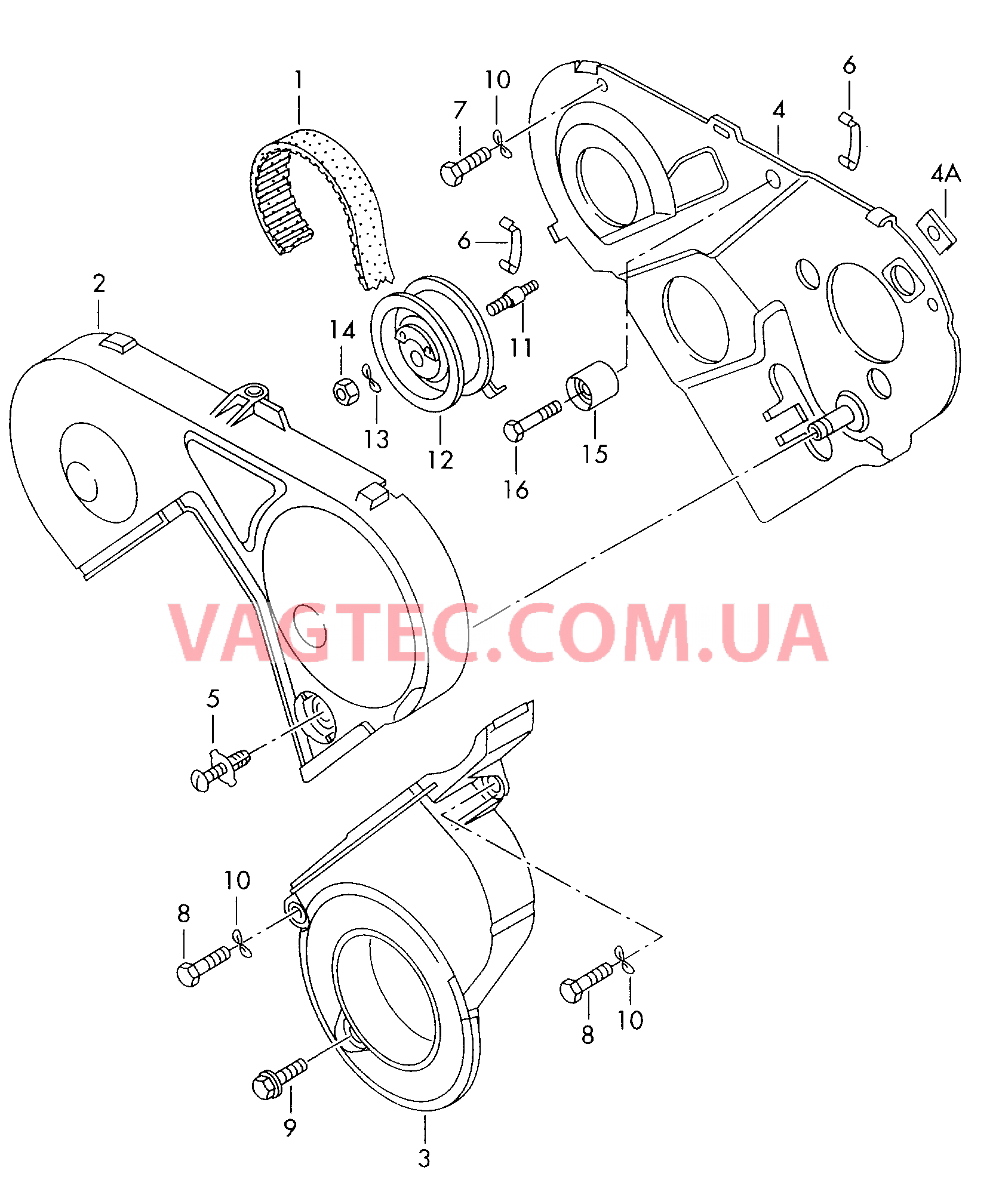Ремень зубчатый, Защитный кожух ремня для VW РOLO   для VOLKSWAGEN Polo 2000