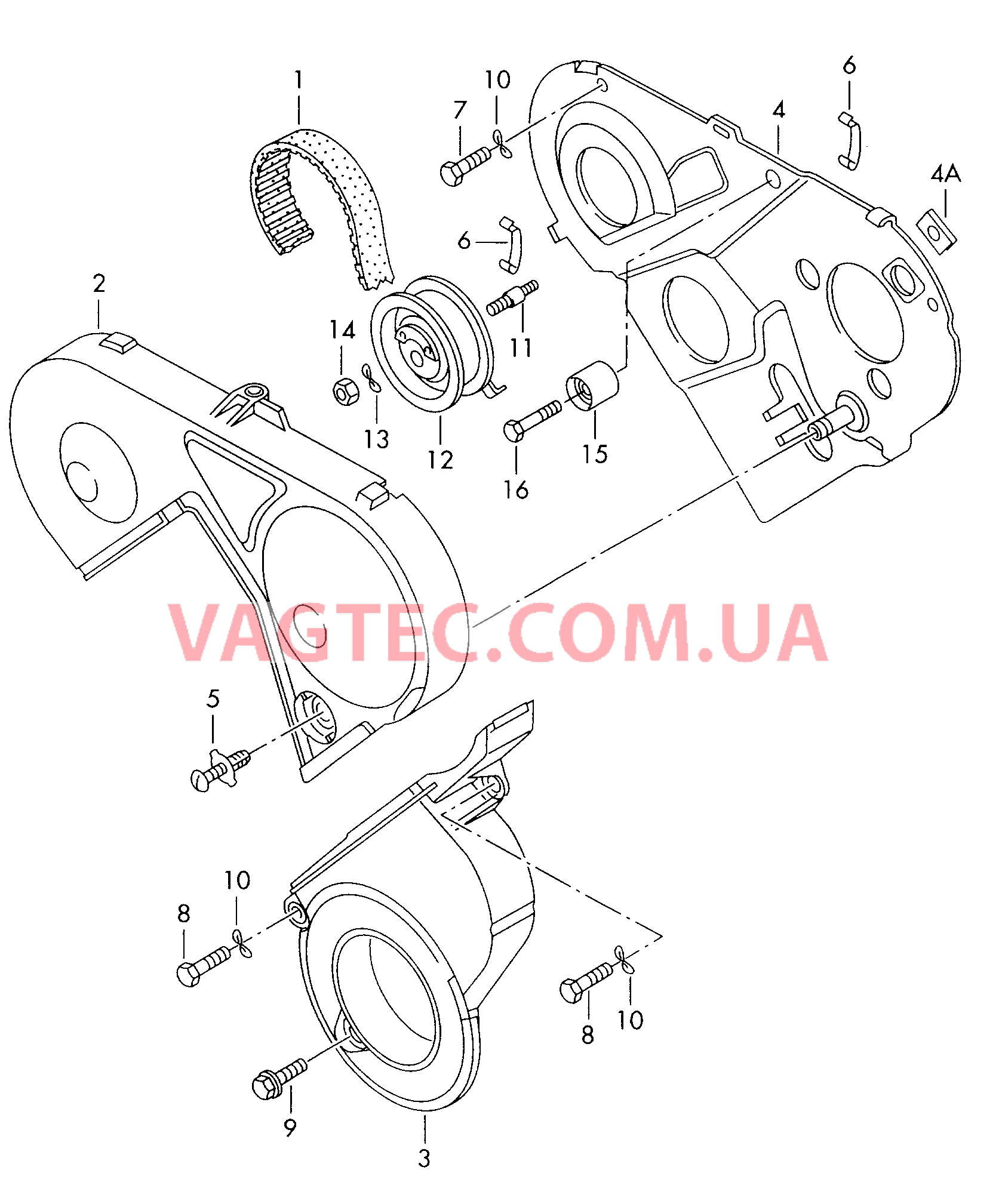 Ремень зубчатый Защитный кожух ремня  для SEAT Arosa 2003