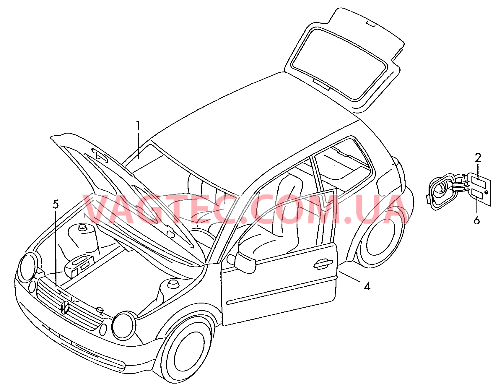 Таблички  для SEAT Arosa 2004