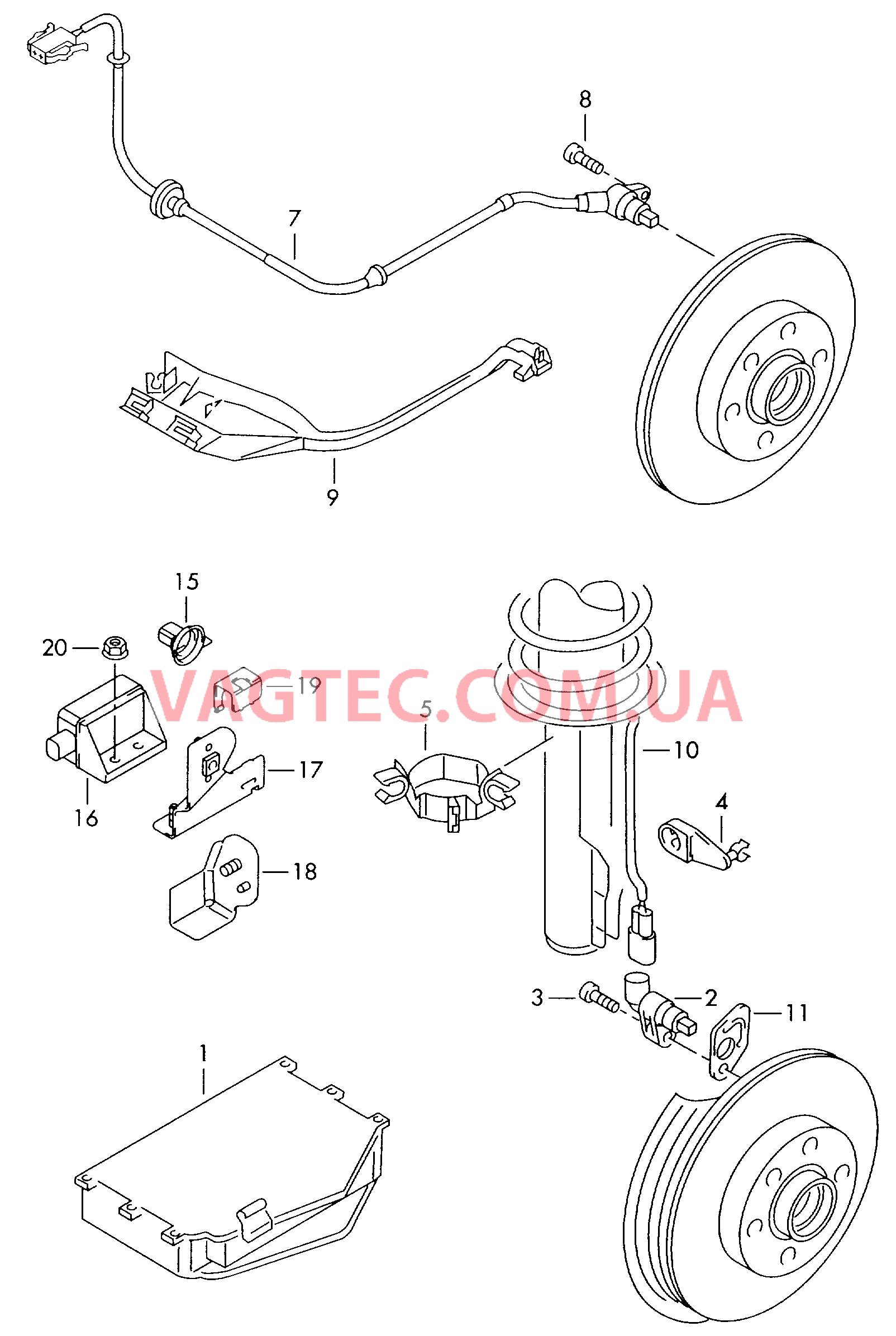 Блок управления ABS  для SEAT Cordoba 2002