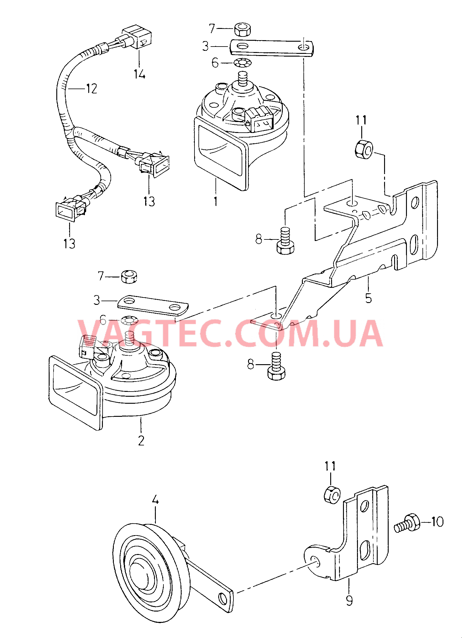 Cигнал звуковой  для SEAT CO 2001