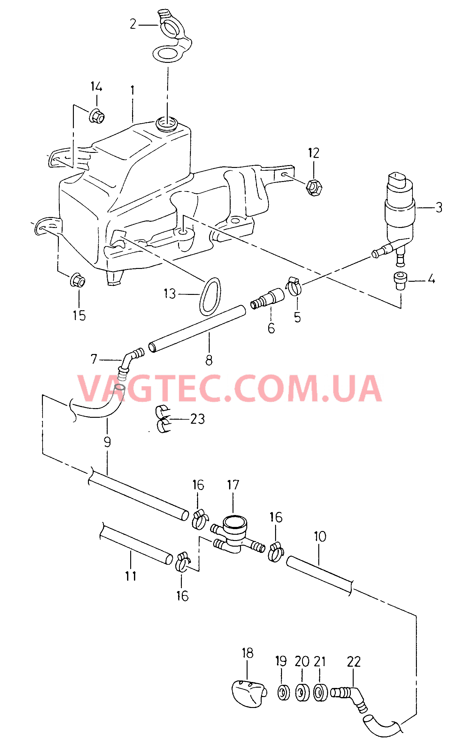 Омыватель фар  для SEAT Inca 2001