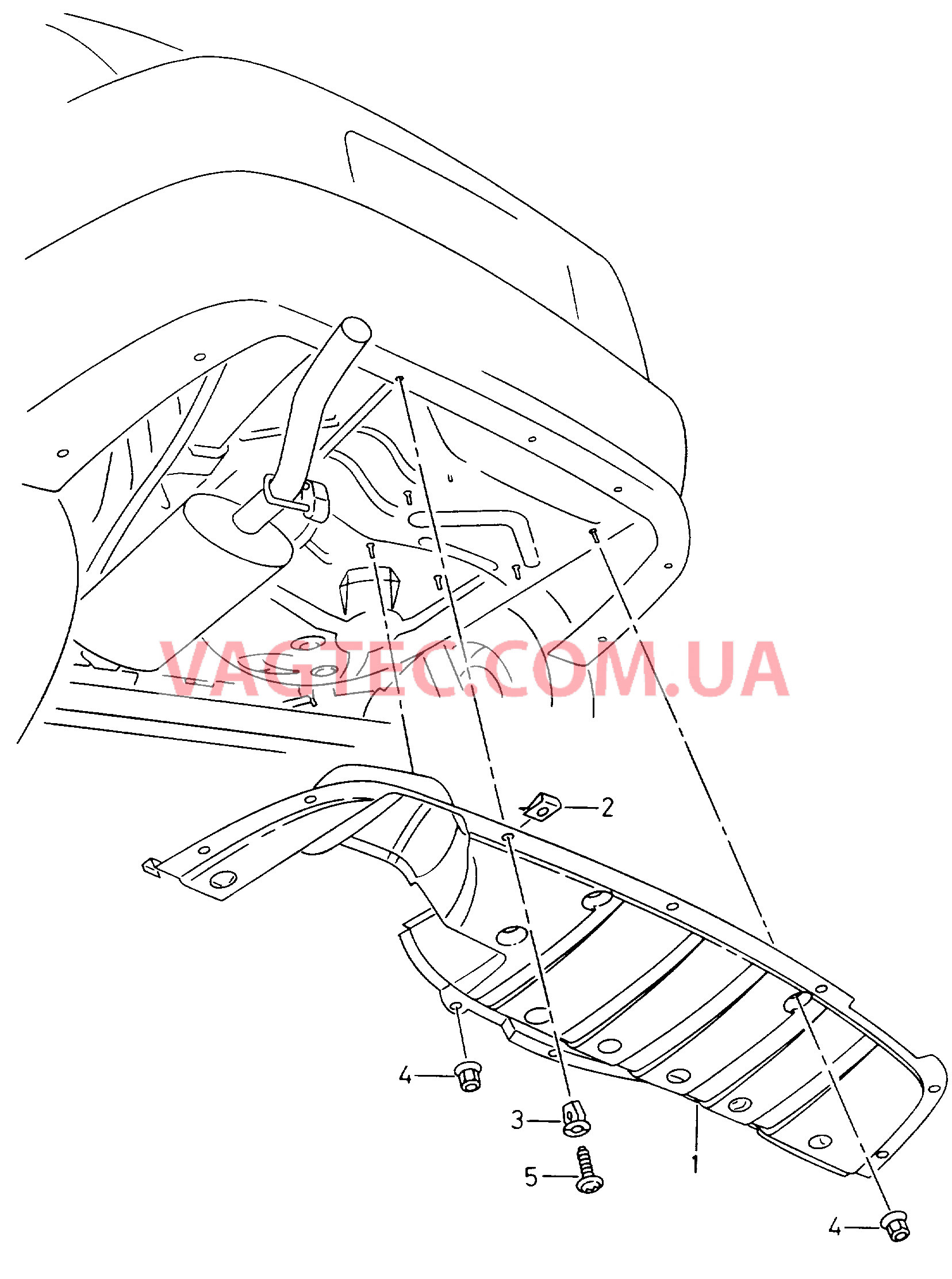 Облицовка Детали нижней части кузова Шумоизоляция  для SEAT CO 2002