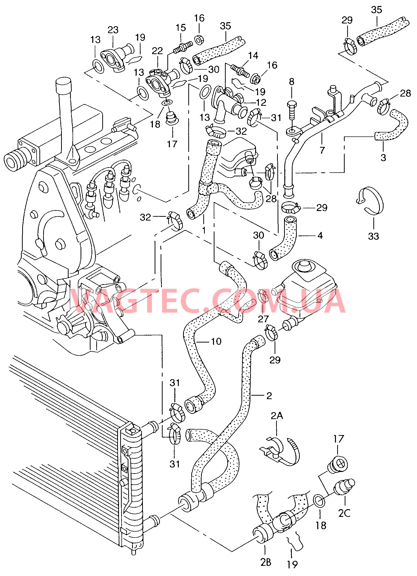  AUDI A4 Жидкостное охлаждение  для AUDI A4 2000