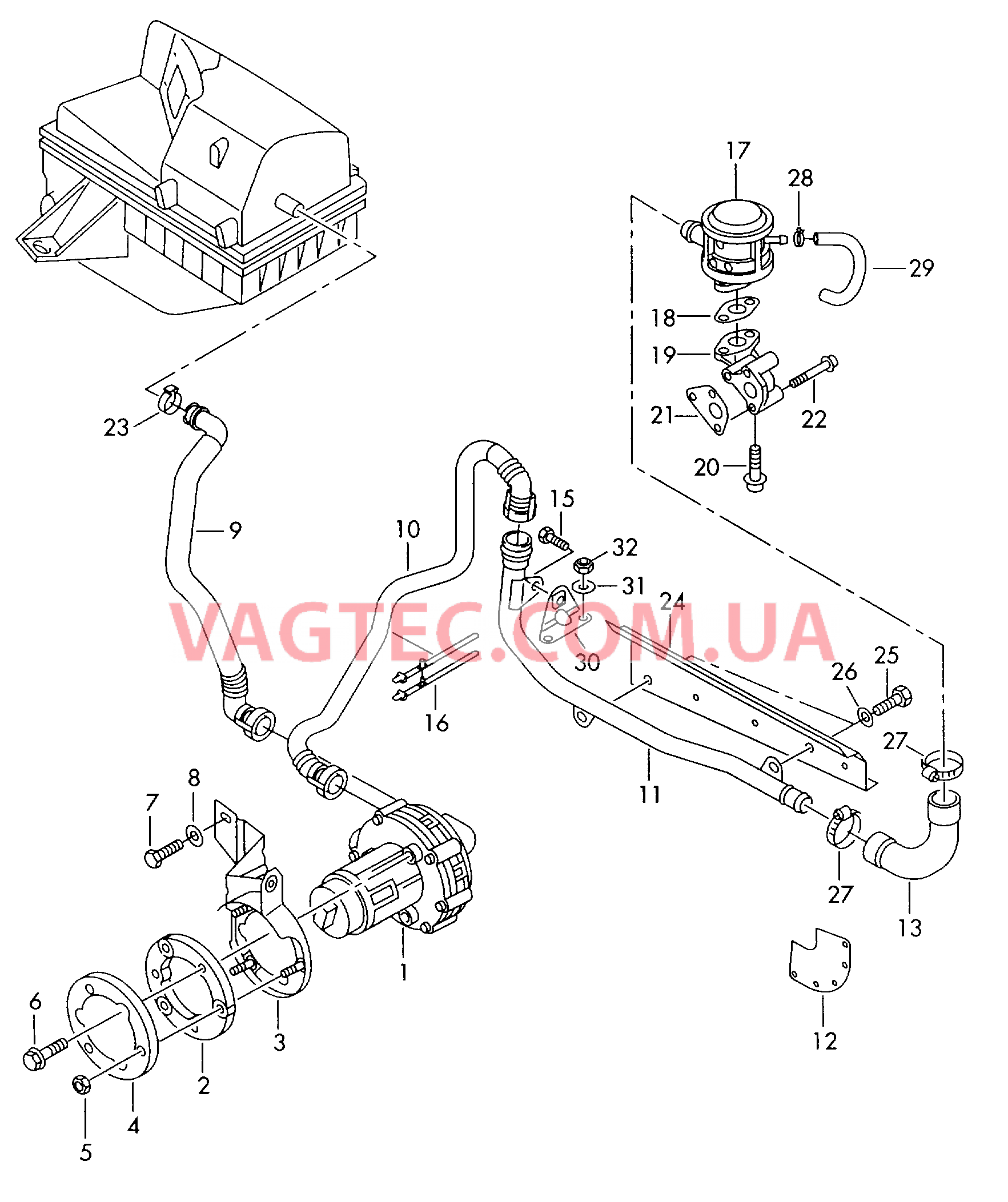 Насос вторичного воздуха  для VOLKSWAGEN Passat 2002