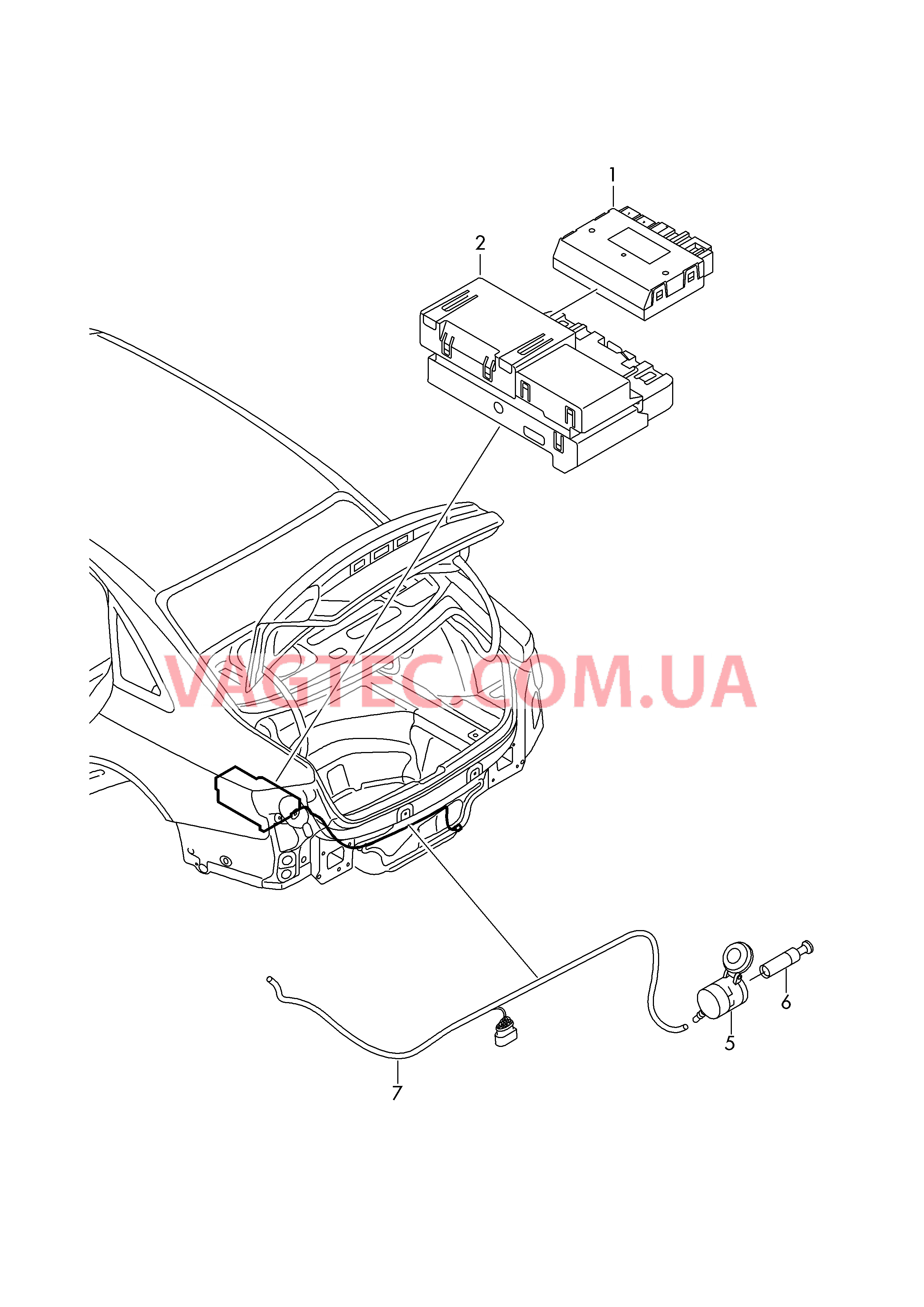 Электрические детали для прицепа  для AUDI A4 2016