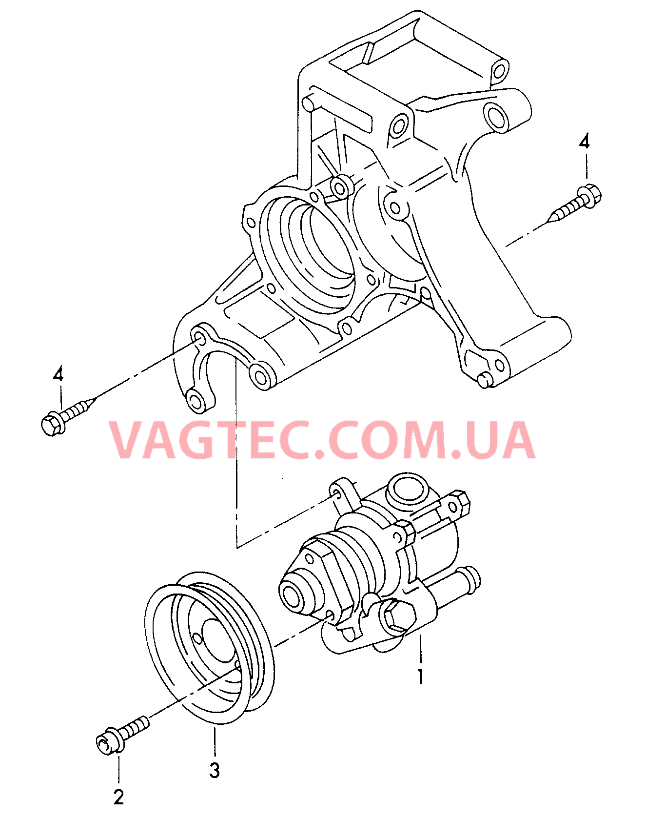 Крыльчатый насос для ГУРа AUDI A4   для AUDI A4 2001