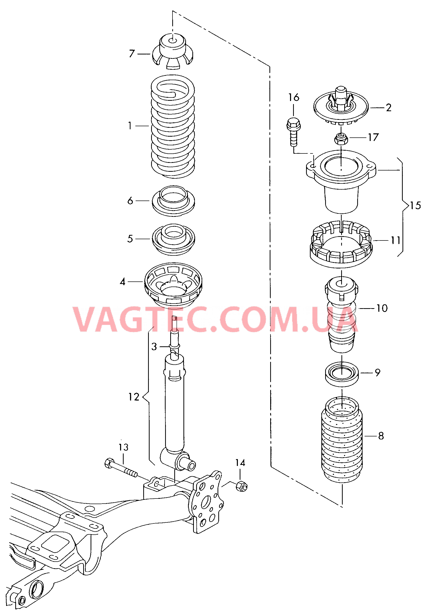 Подвеска  AUDI A4 Амортизатор  для AUDI A4 2000