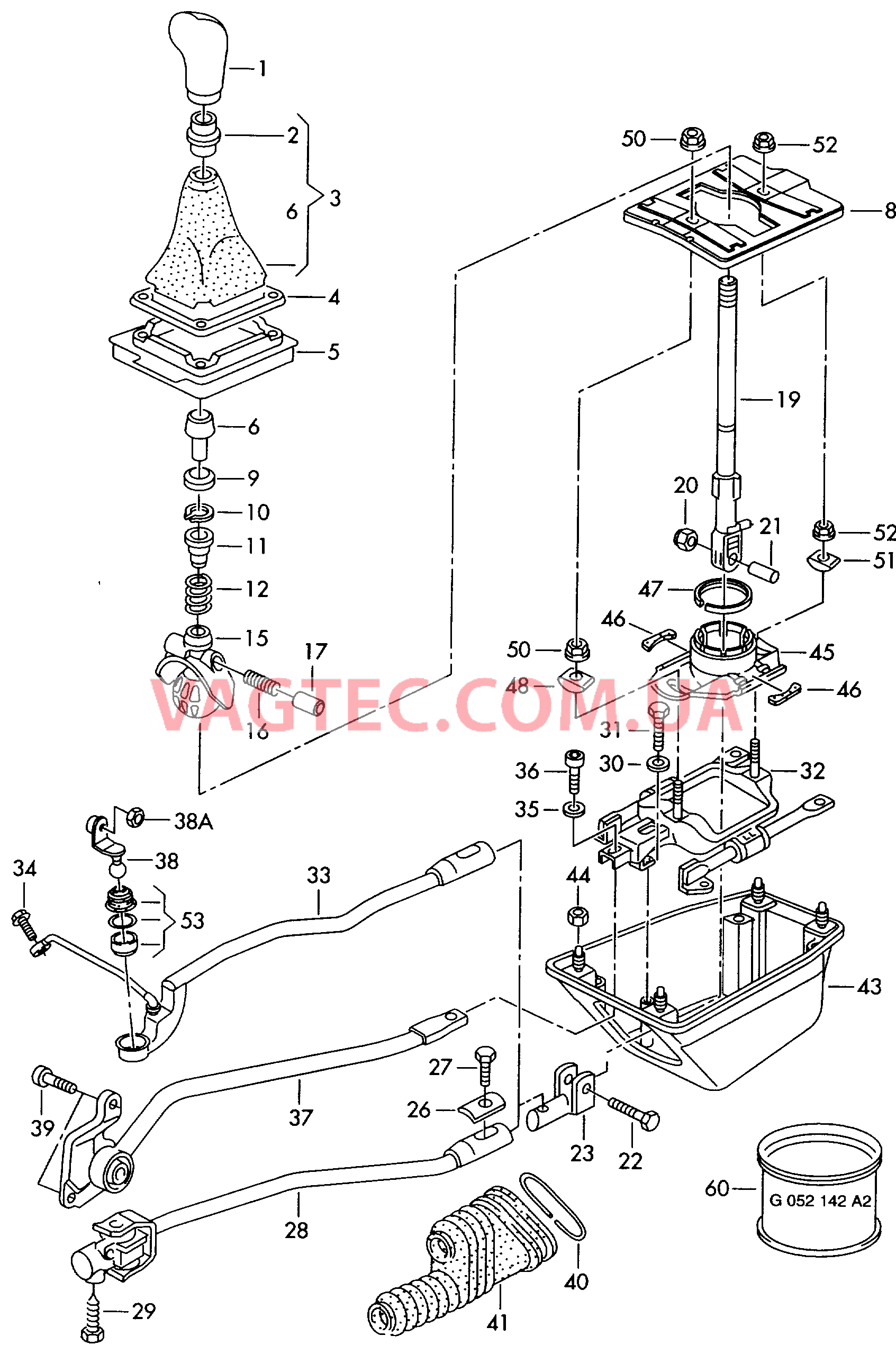 Механизм переключения  F             >> 4B-X-130 000* для AUDI A6Q 2000