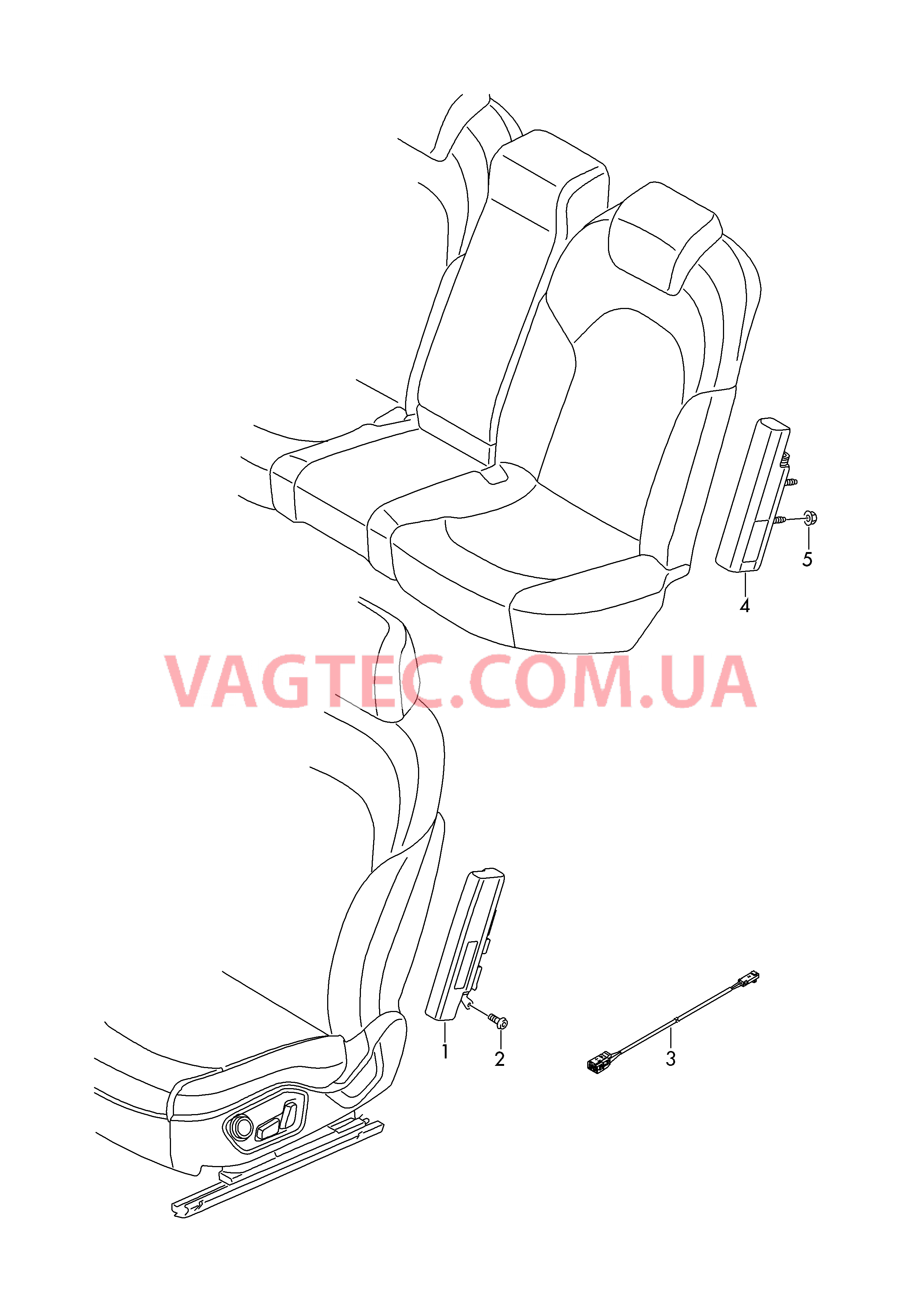 Модуль боковой подушки безоп.  для AUDI A4Q 2018