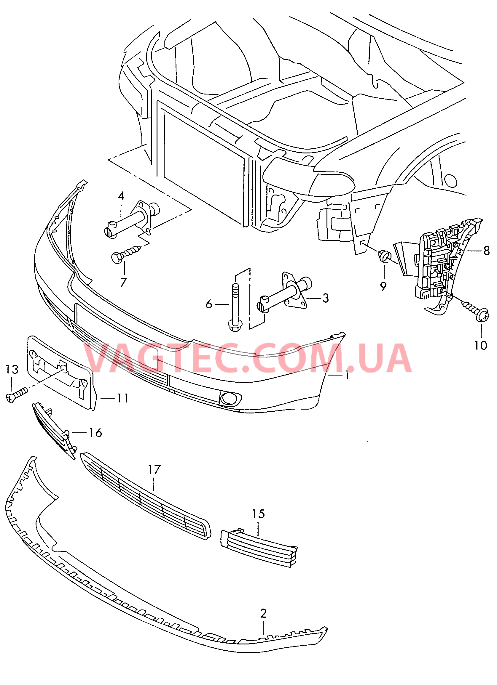  AUDI A4 Бампер  для AUDI A4 2001