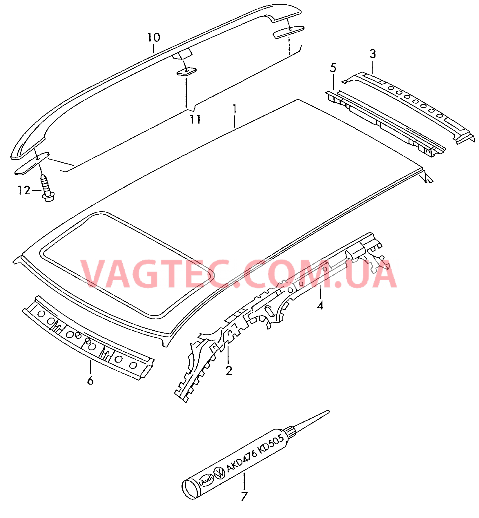  AUDI A4 Крыша  для AUDI A4 2000