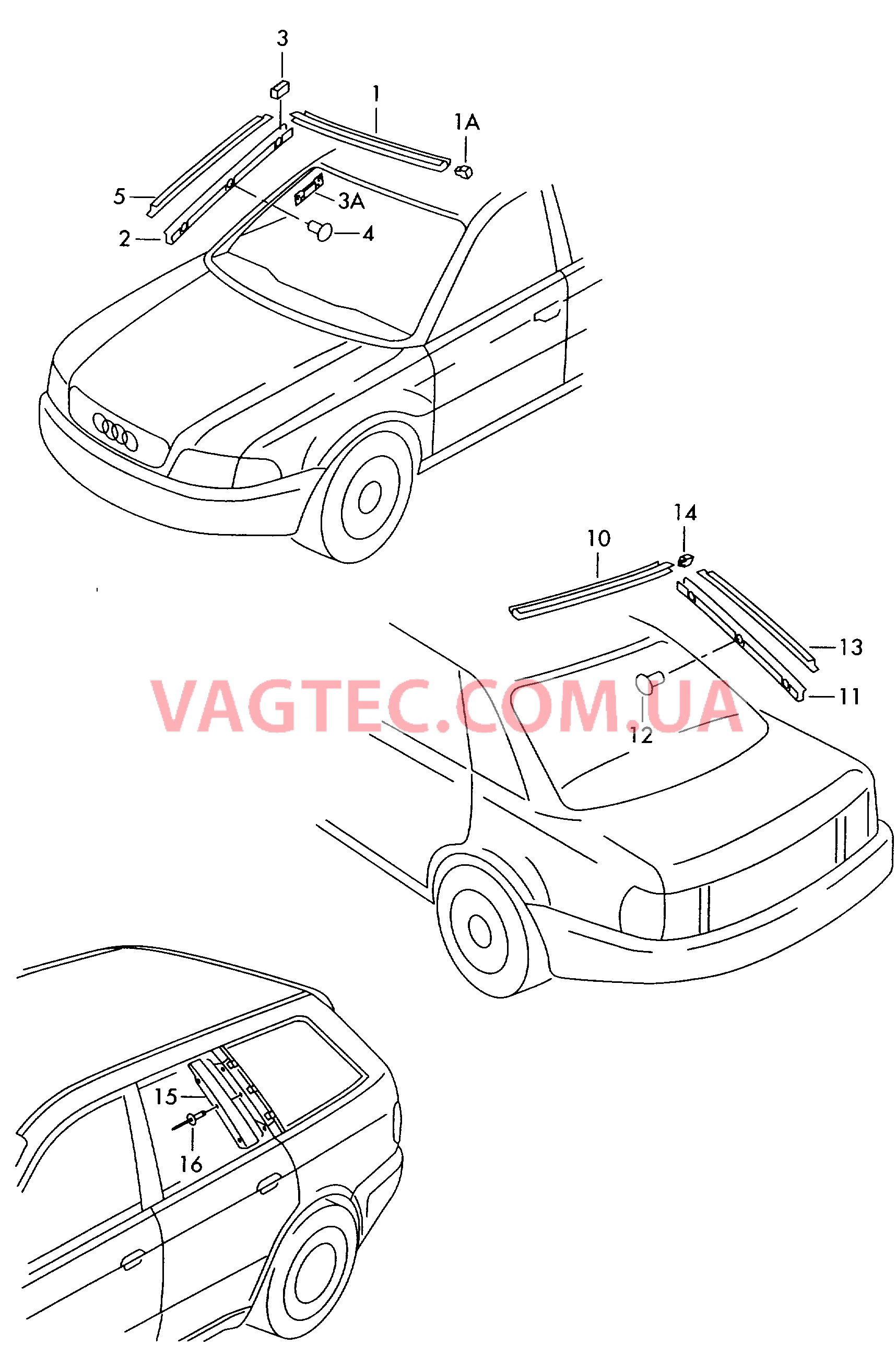 Водоотводящий щиток  для AUDI A6 2003