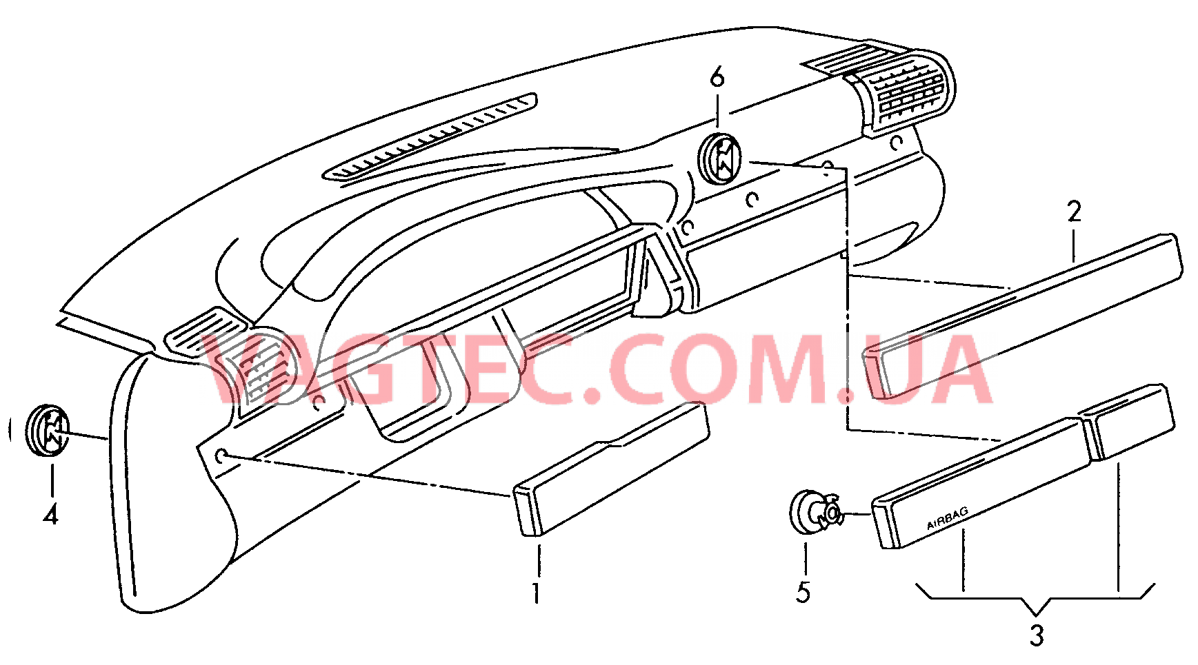  AUDI A6 Накладка Панель приборов  для AUDI A6 2001