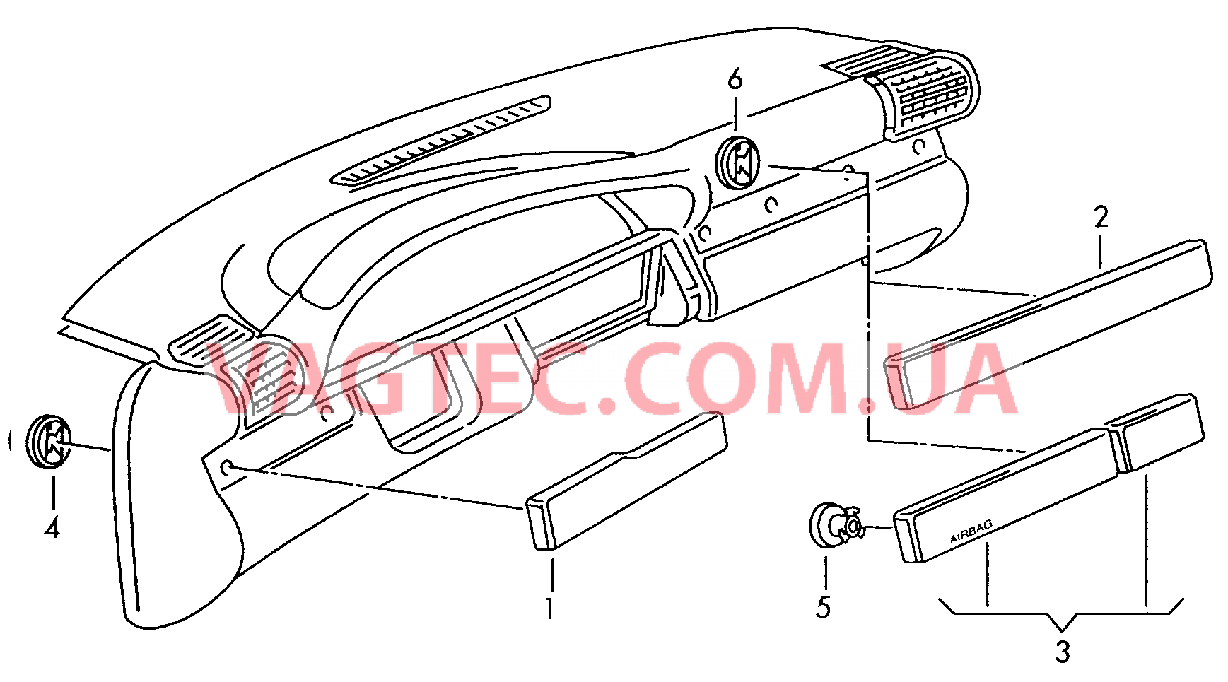 Накладка Панель приборов  для AUDI RS4 2000