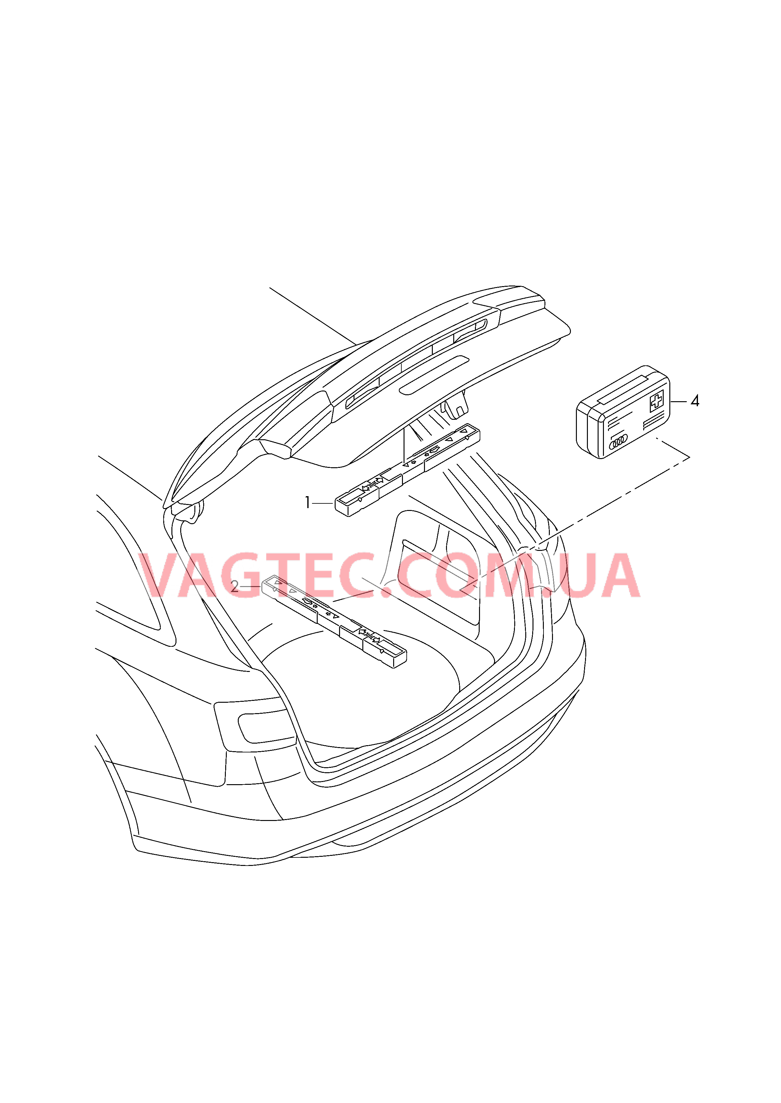 Знак аварийной остановки Аптечка в сумке  для AUDI A4 2016