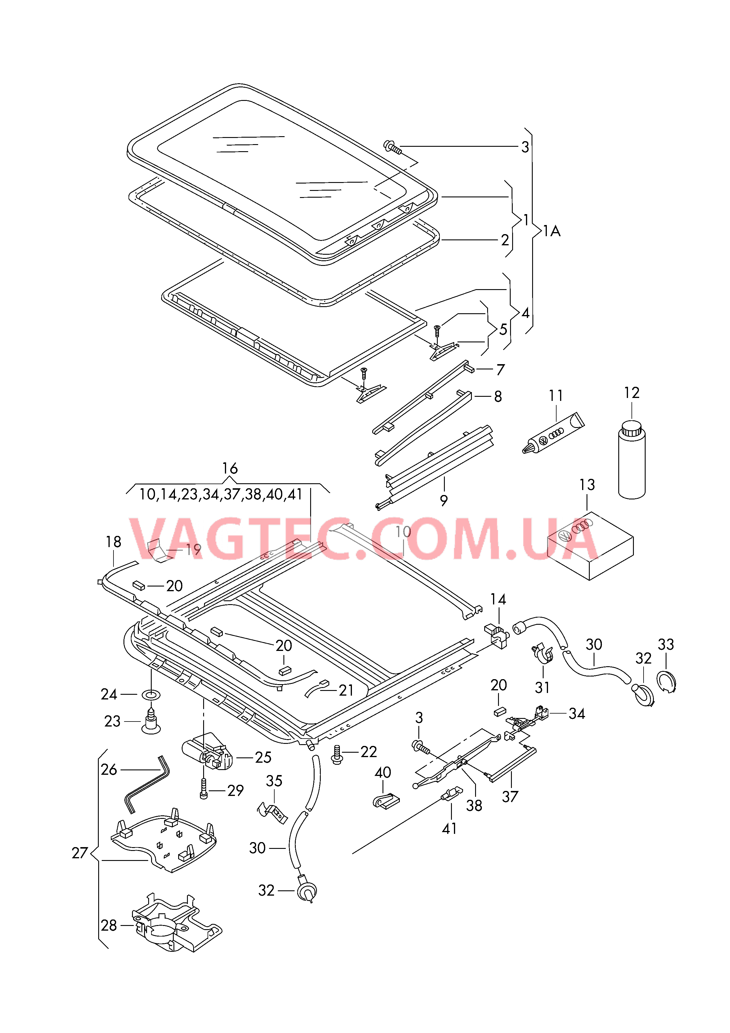  VW РASSAT Люк  F 3B-X-126 501>>* для VOLKSWAGEN Passat 2000