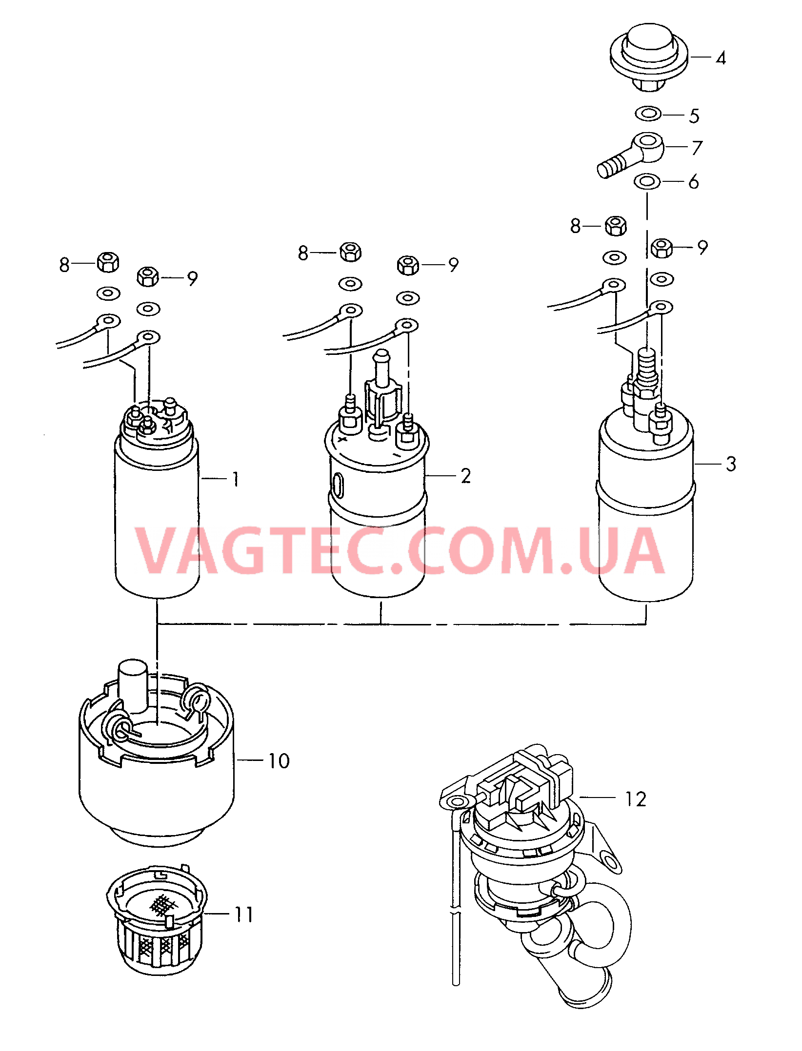  VW РASSAT Топливный насос  для VOLKSWAGEN Passat 2000