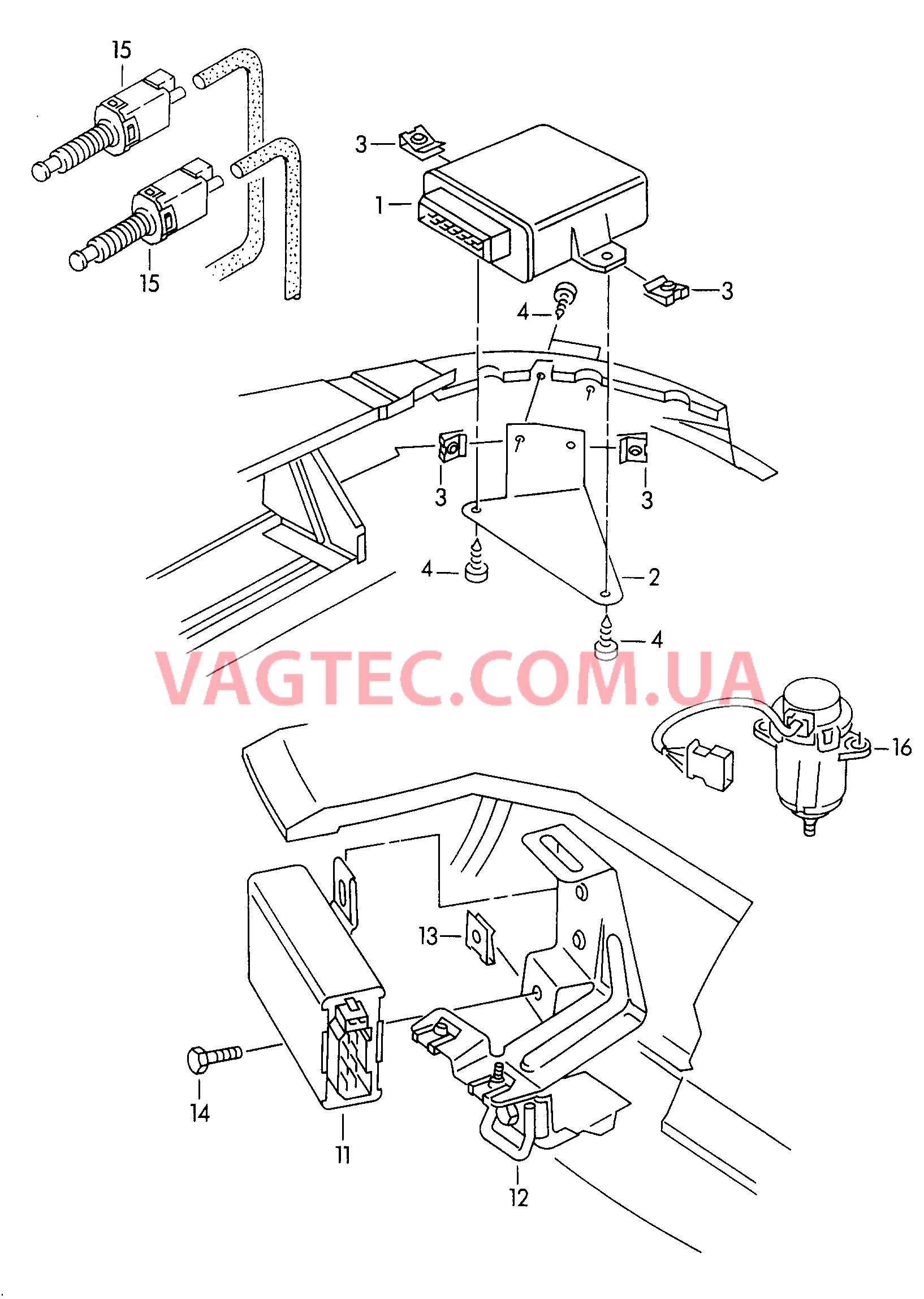  VW РASSAT Регулятор скорости Датчик положения педали аксел.  для VOLKSWAGEN Passat 2000