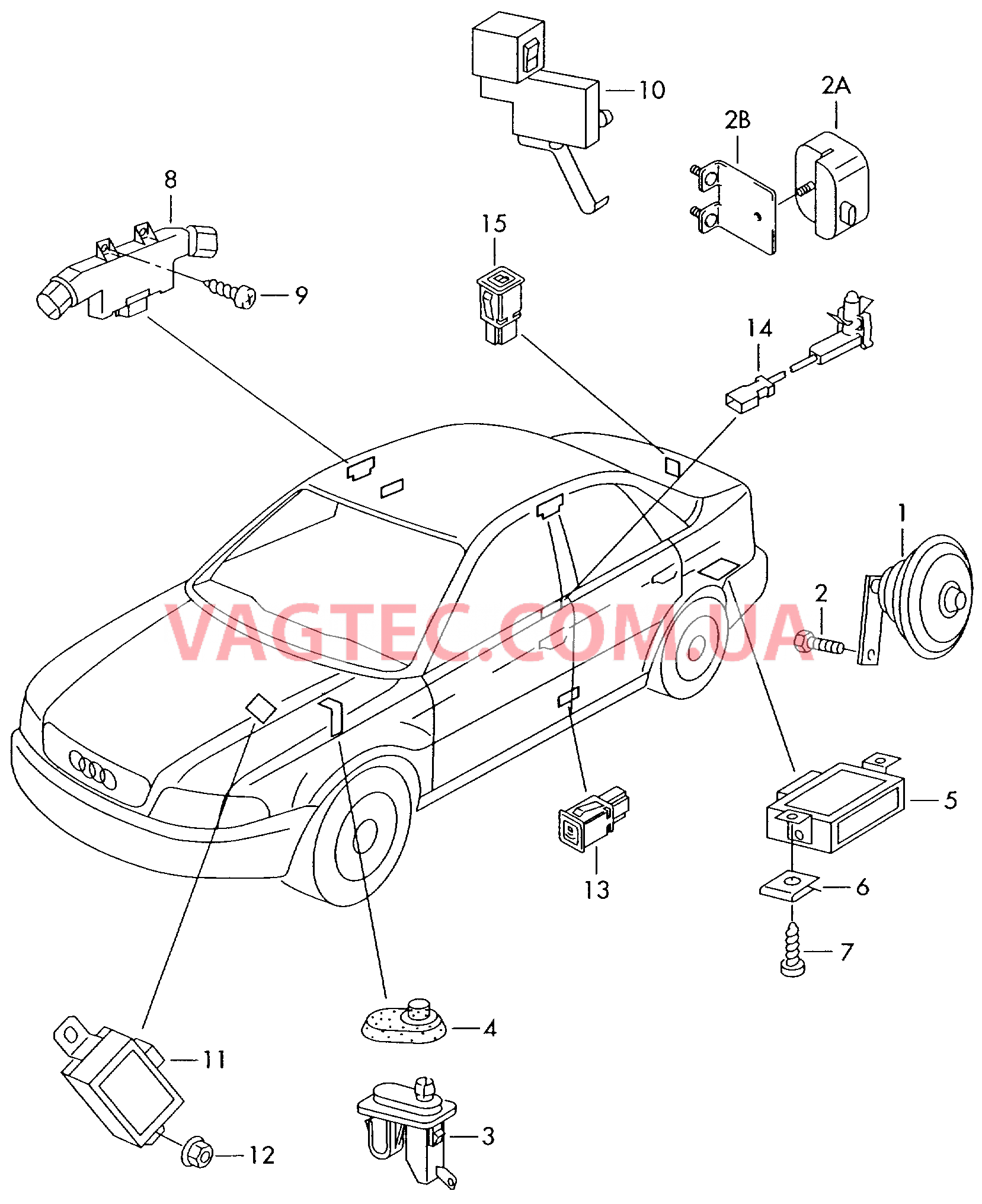  AUDI A4 Противоугонная система  для AUDI A4 2000