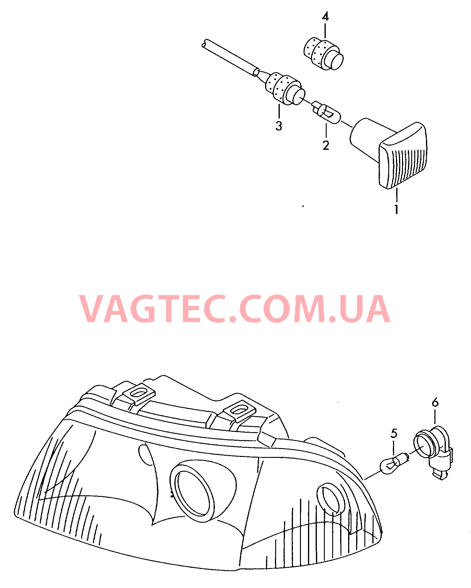  AUDI A8 Фонарь указателя поворота  для AUDI A8 2001