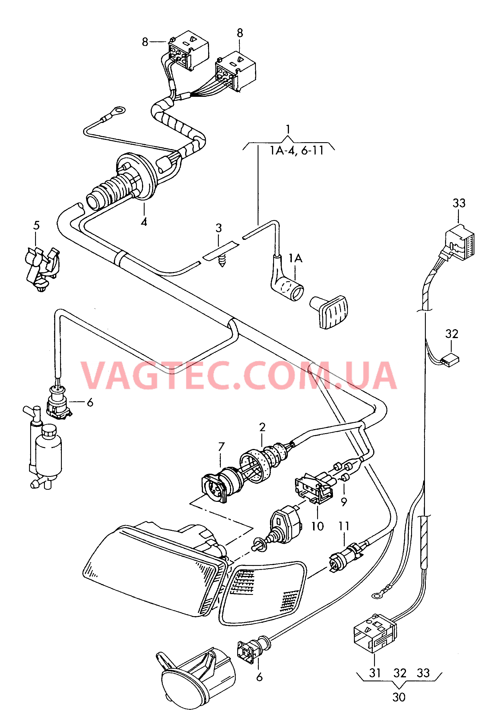 Жгут проводов освещения  для VOLKSWAGEN Passat 2005