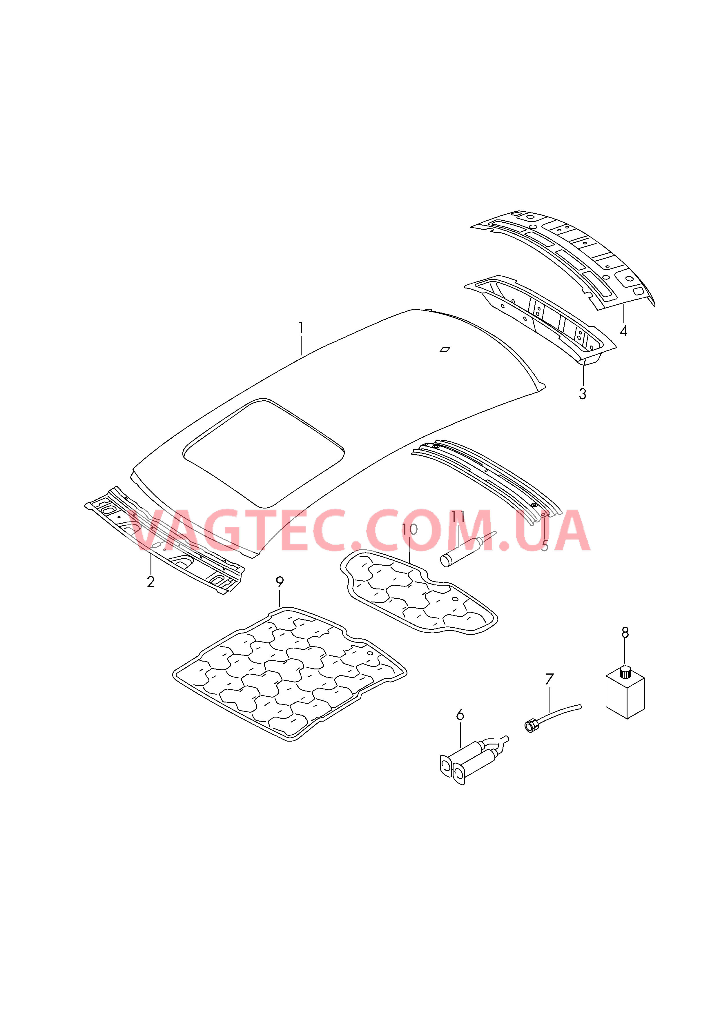 Крыша  для AUDI A4 2018