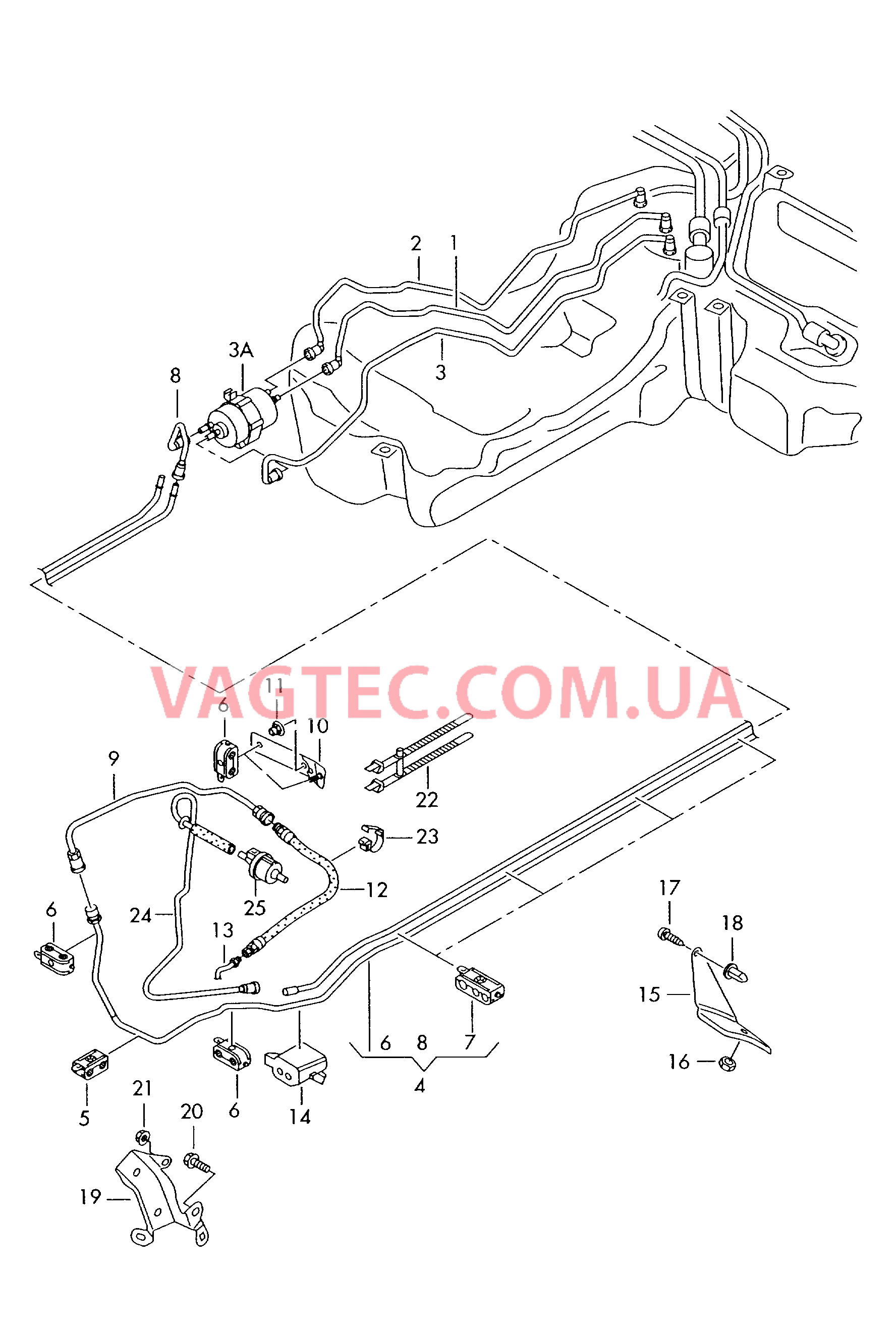 Топливопровод Топливный фильтр  для AUDI A4 2008