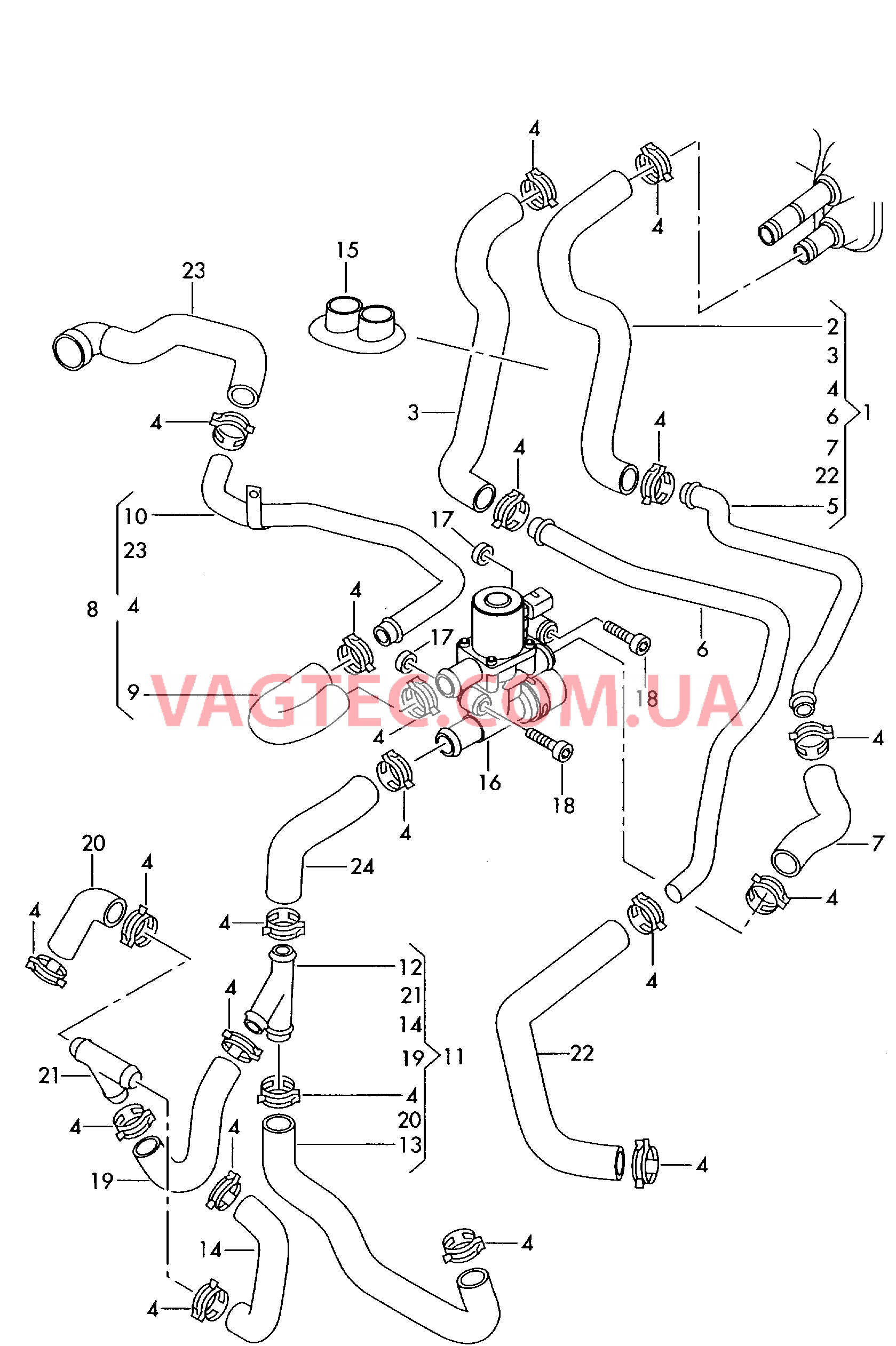 Автономный отопитель  для AUDI A4 2001-1