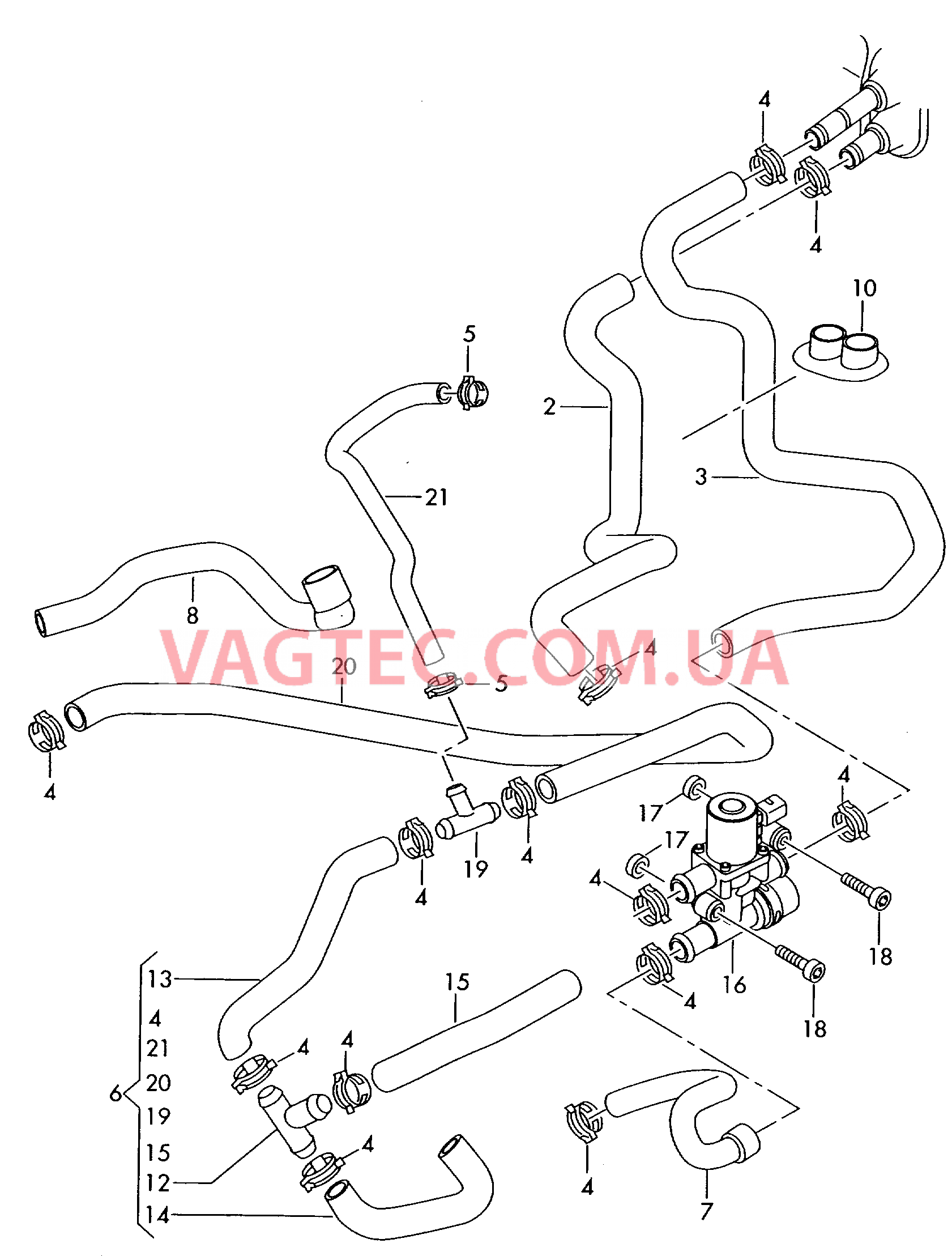 Автономный отопитель  для AUDI A4Q 2002